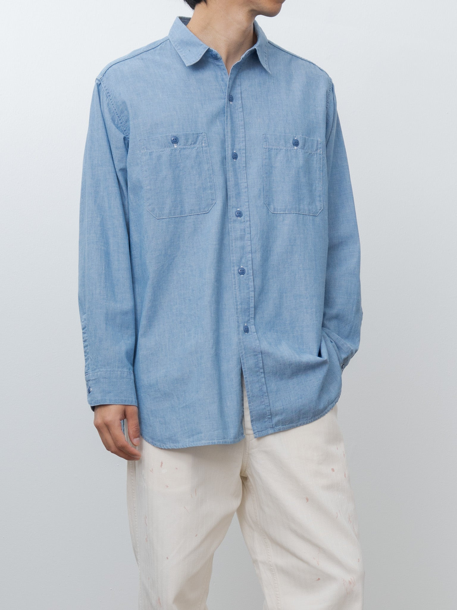 U.S.N Chambray Shirt - Indigo - 2