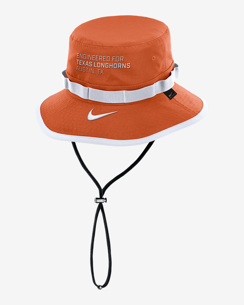 Nike Texas Sideline Apex Gameday Boonie Men's Nike Dri-FIT College Bucket Hat outlook