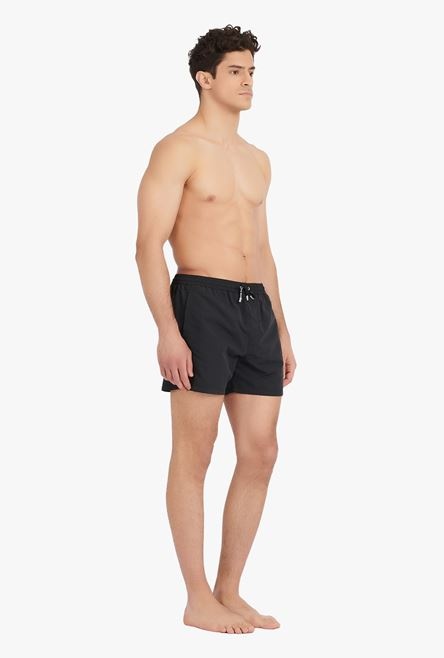 Black swimsuit with transparent Balmain logo print - 7