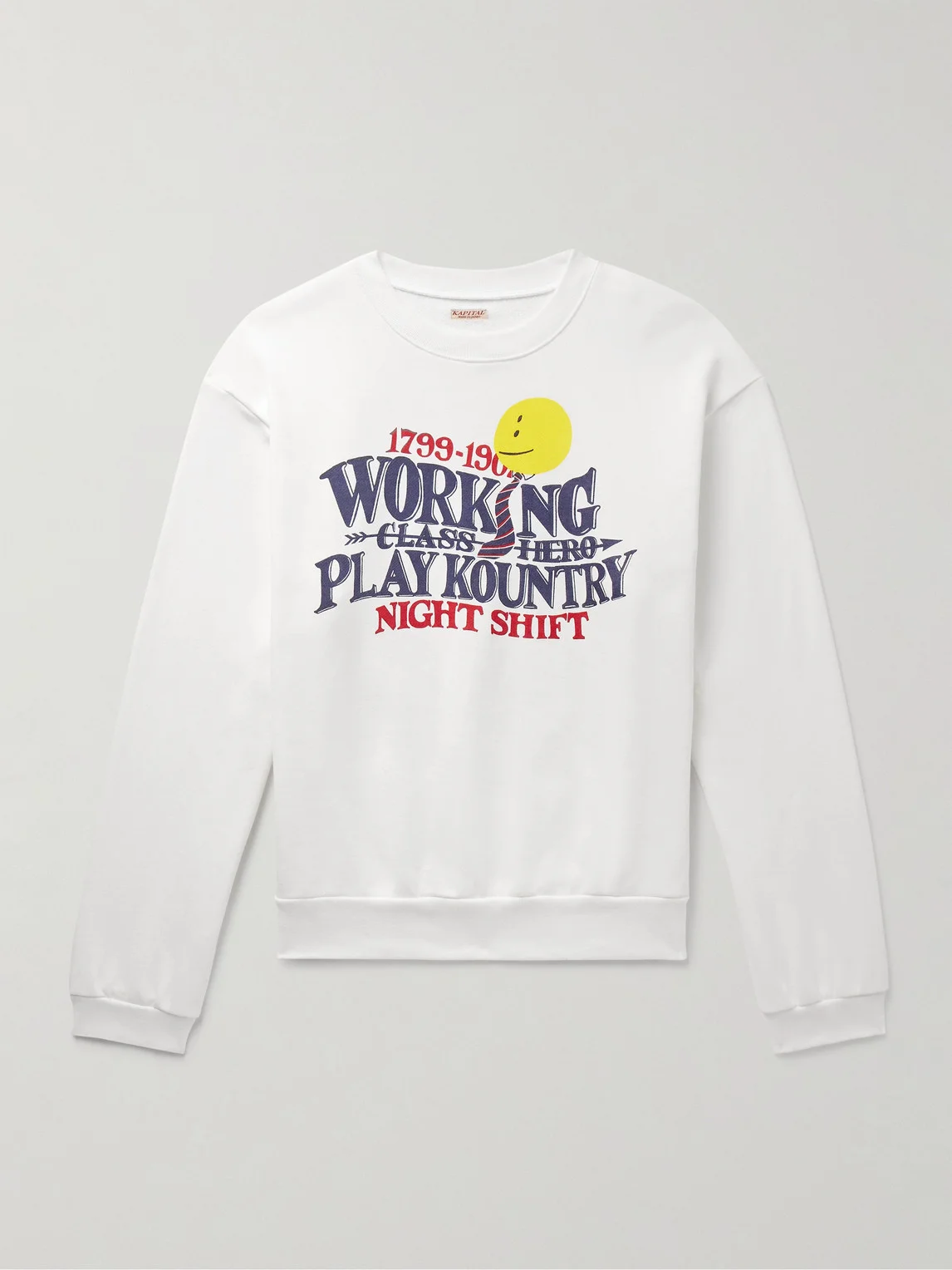Printed Cotton-Jersey Sweatshirt - 1
