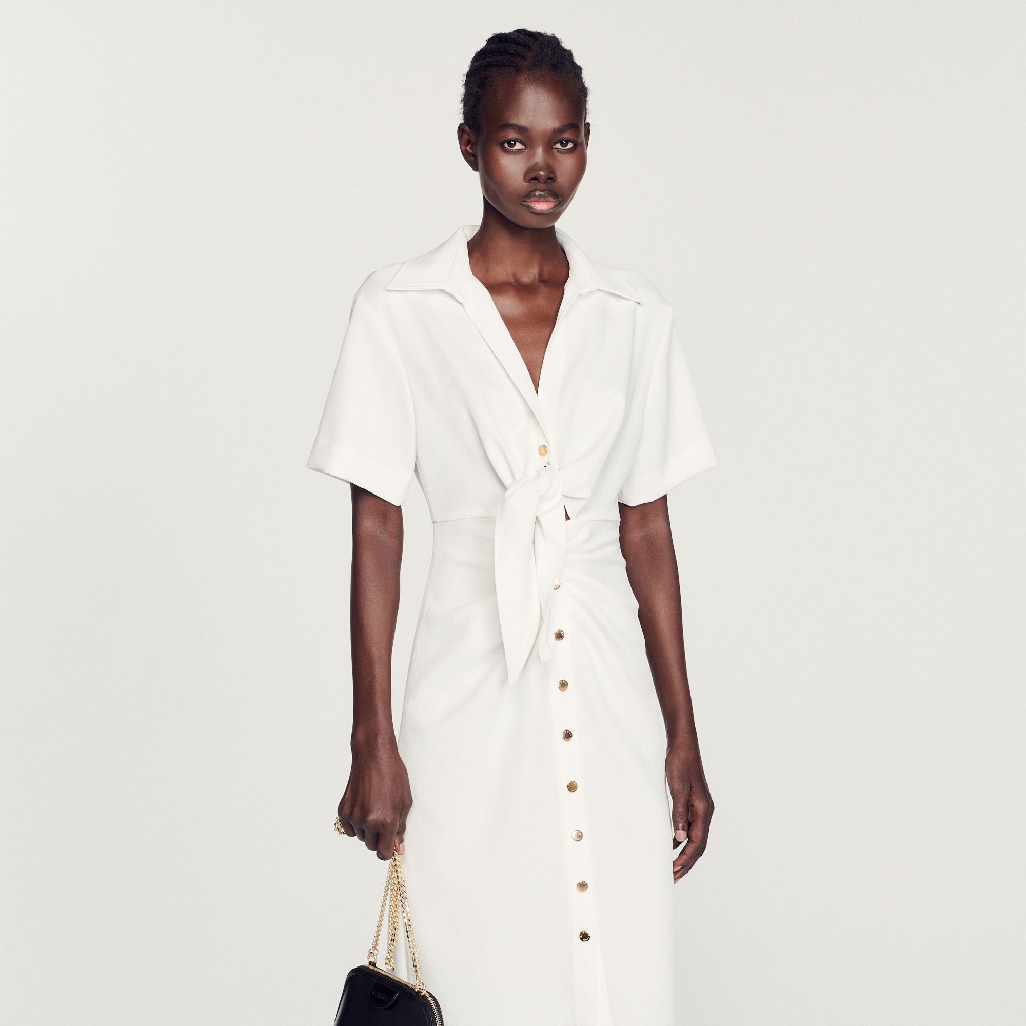 Buttoned midi dress - 5