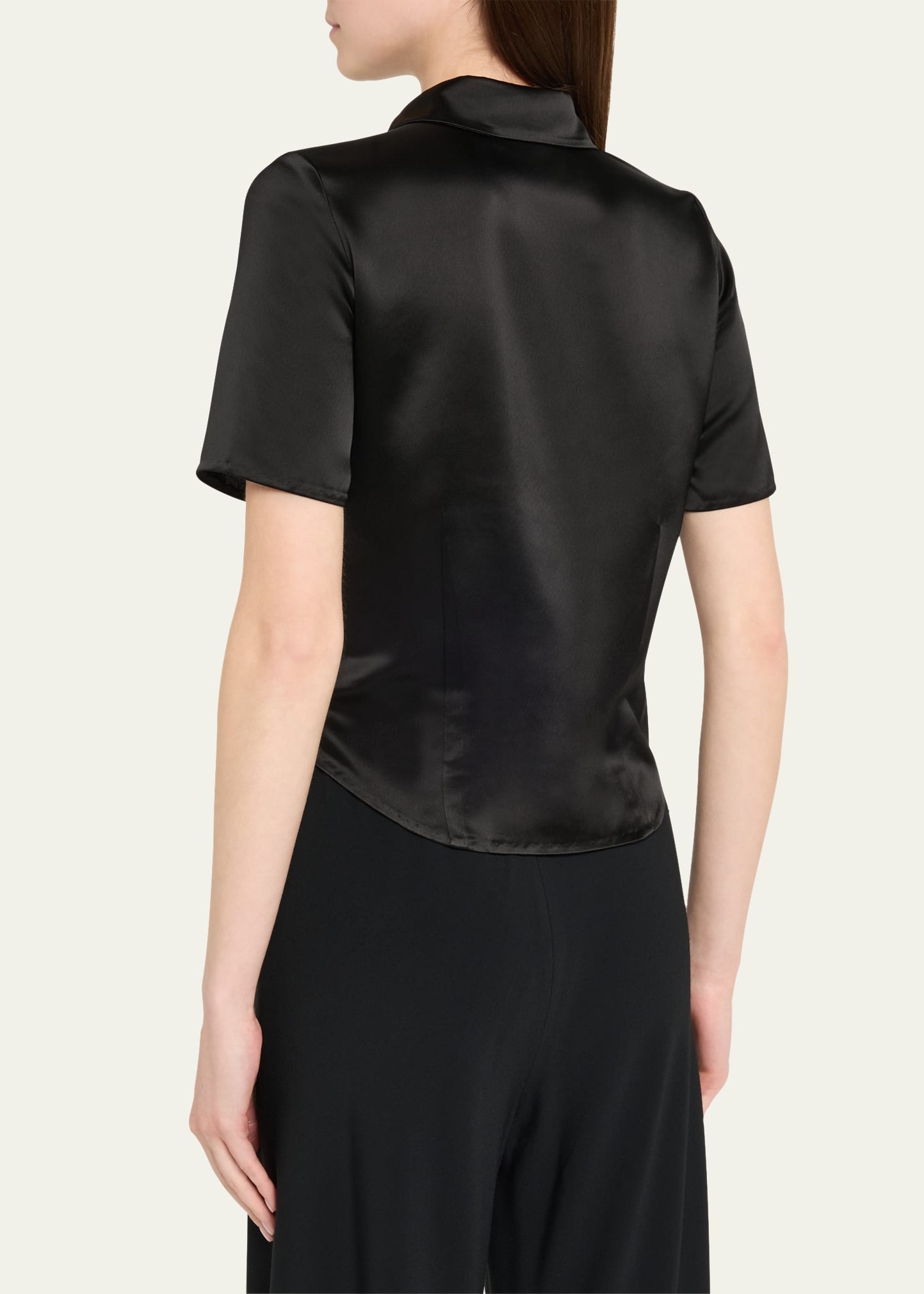 Clare Slip Satin Shirt - 3