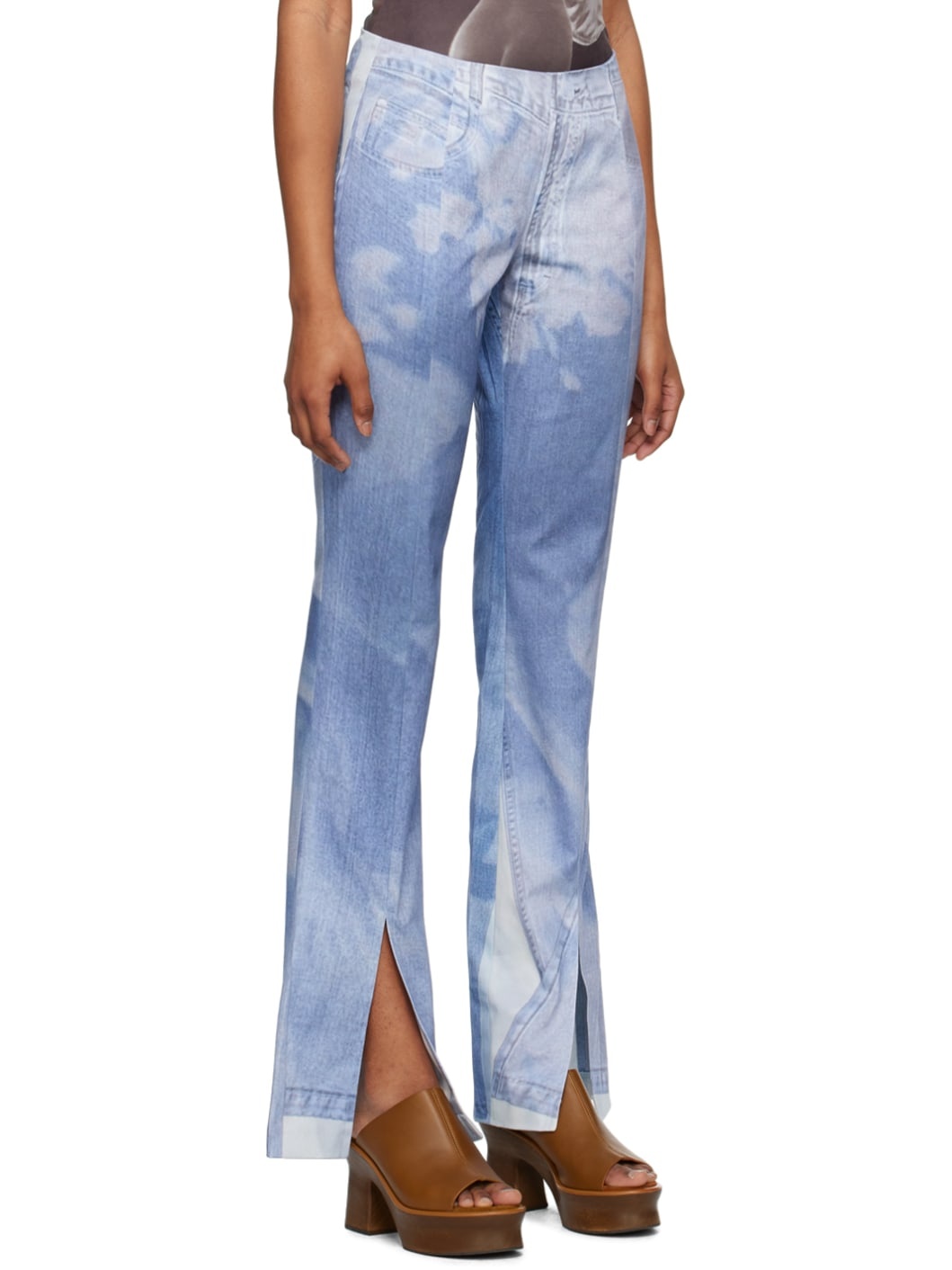 Blue Handy Jean Print Jeans - 2