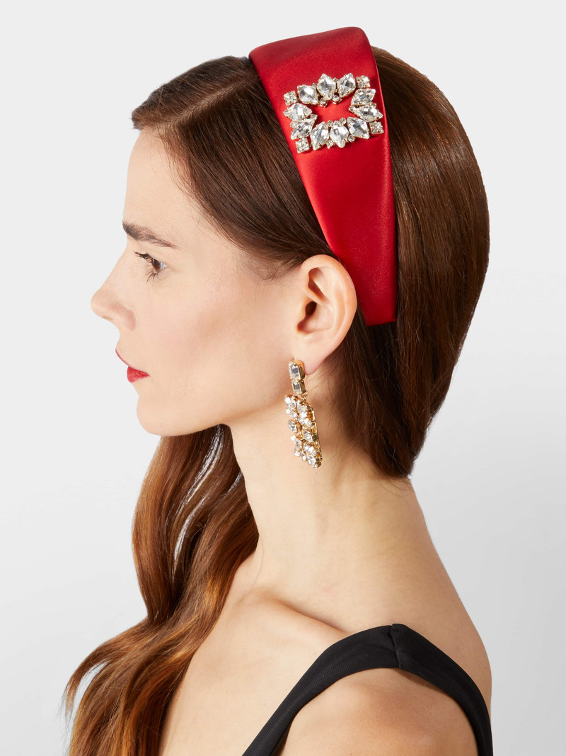 Roger Vivier Love Hair Band in Satin outlook