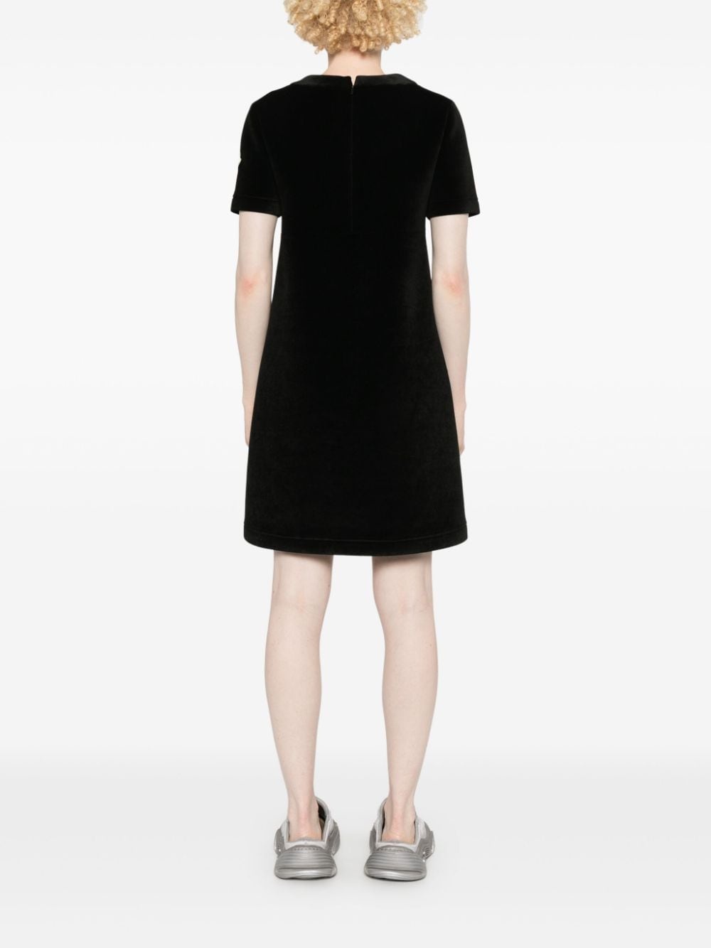 logo-patch mini dress - 4