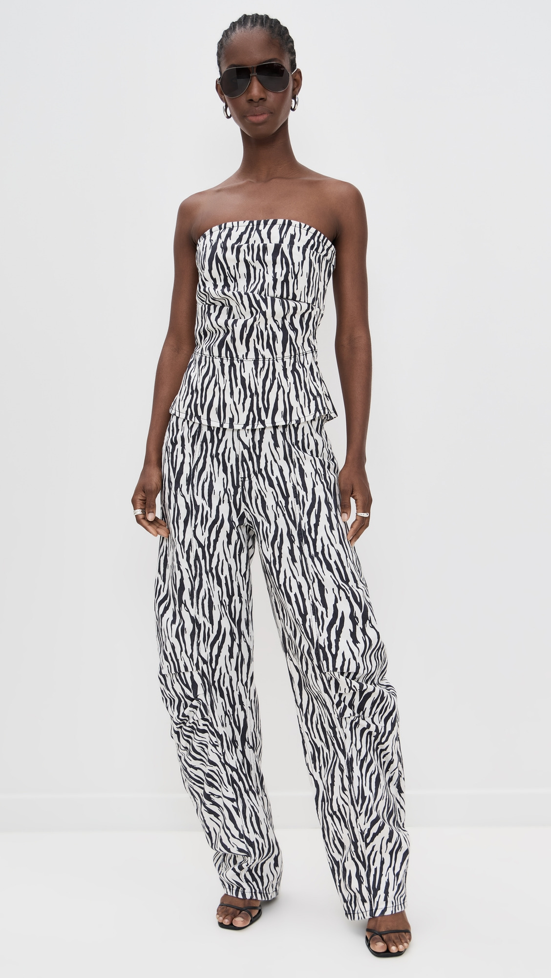 Printed Twill Cargo Pants - 4