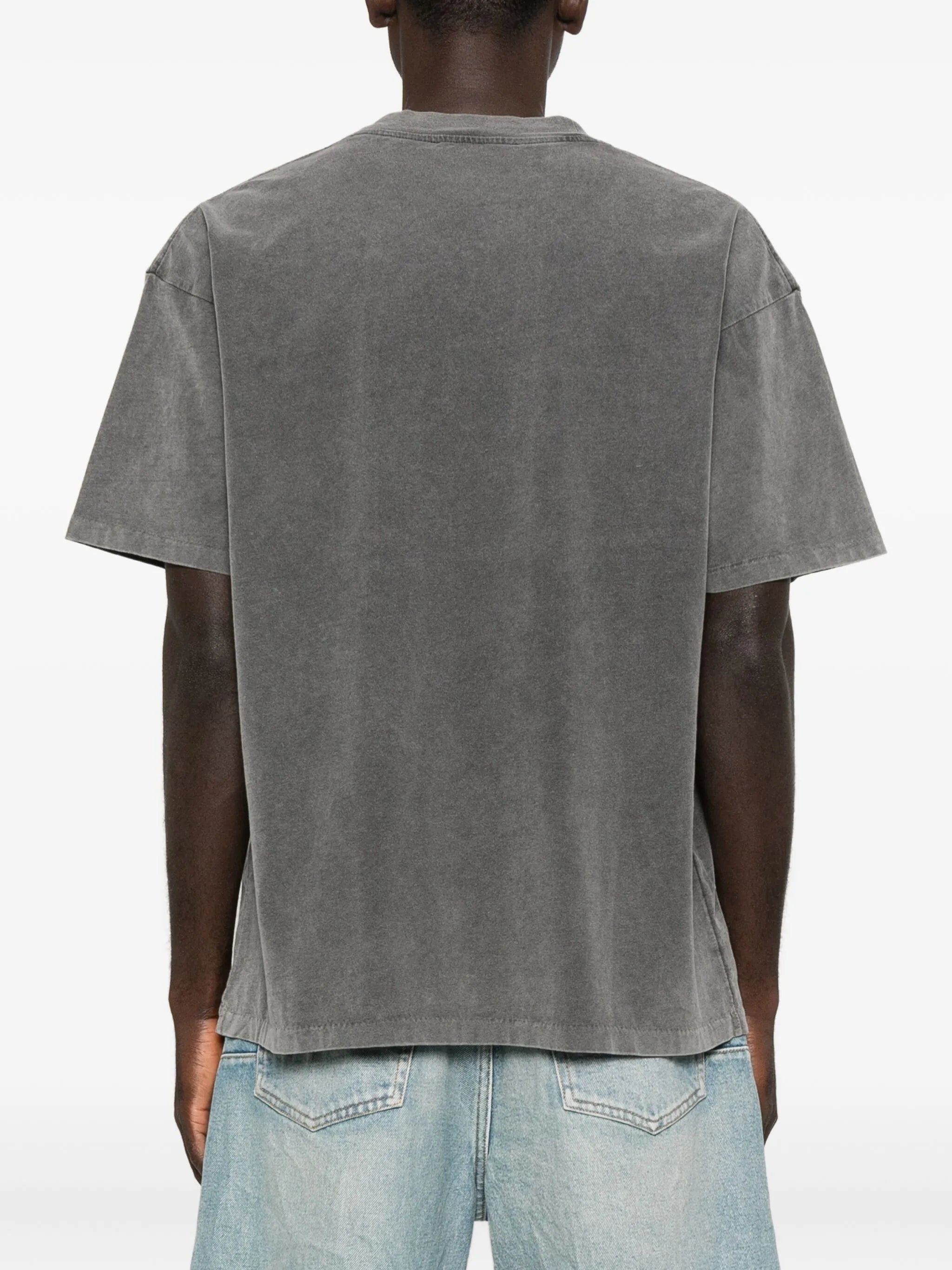 Represent Embroidered-detail Cotton T-shirt - 4