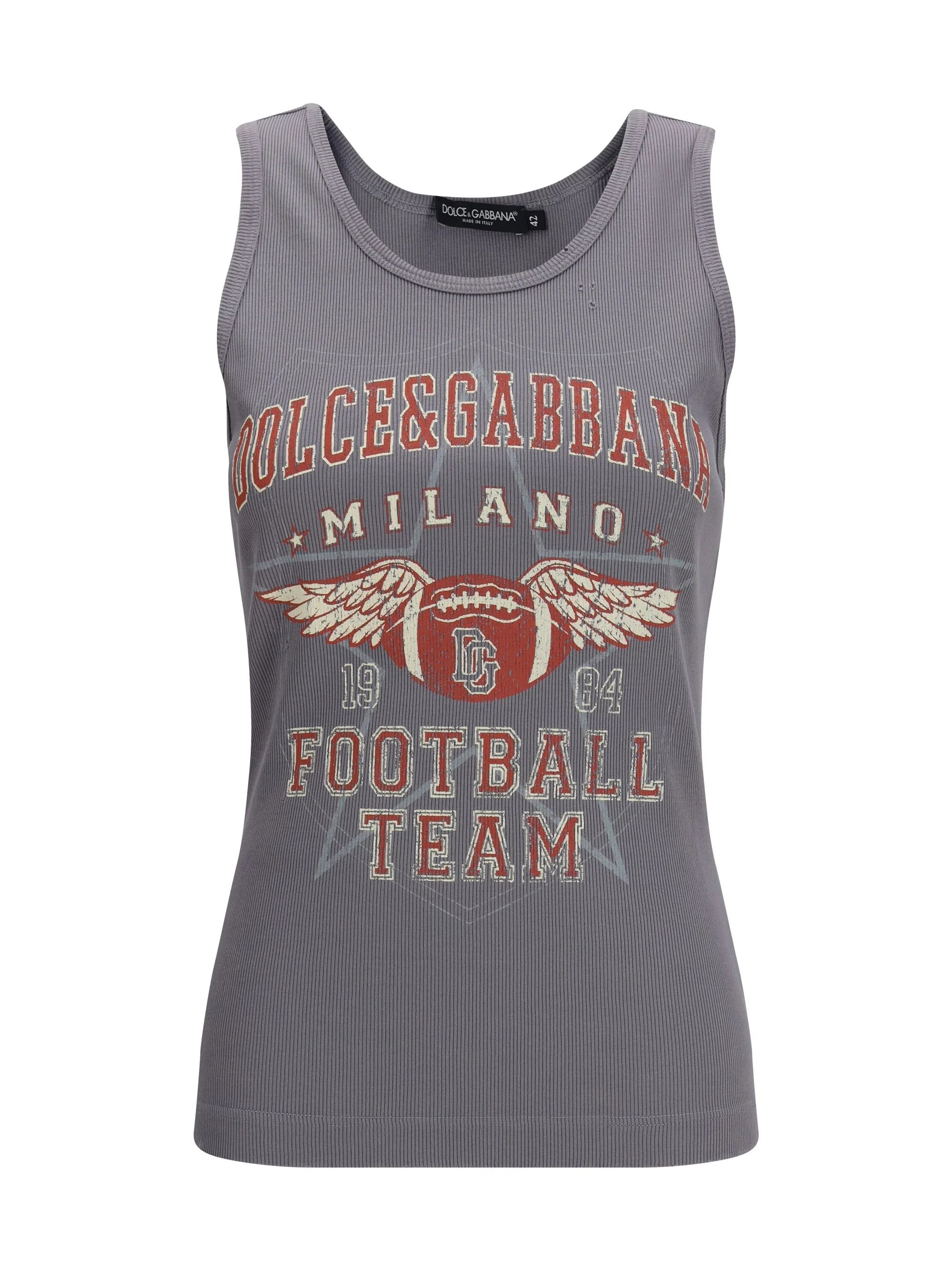 Dolce & Gabbana Ribbed Tank Top Variante Abbinata - 1
