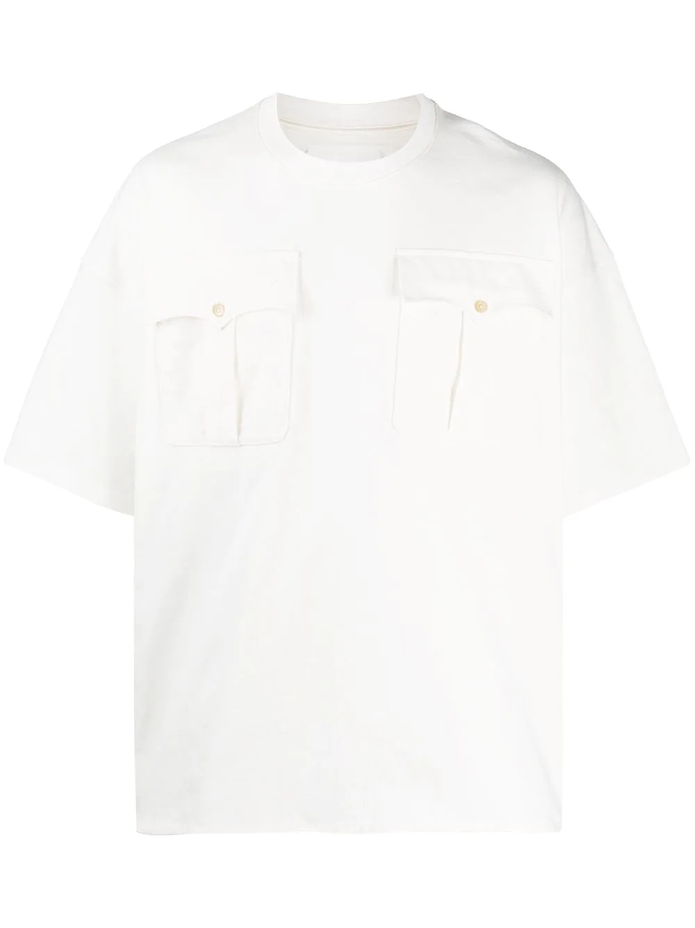 oversized flap pockets T-shirt - 1