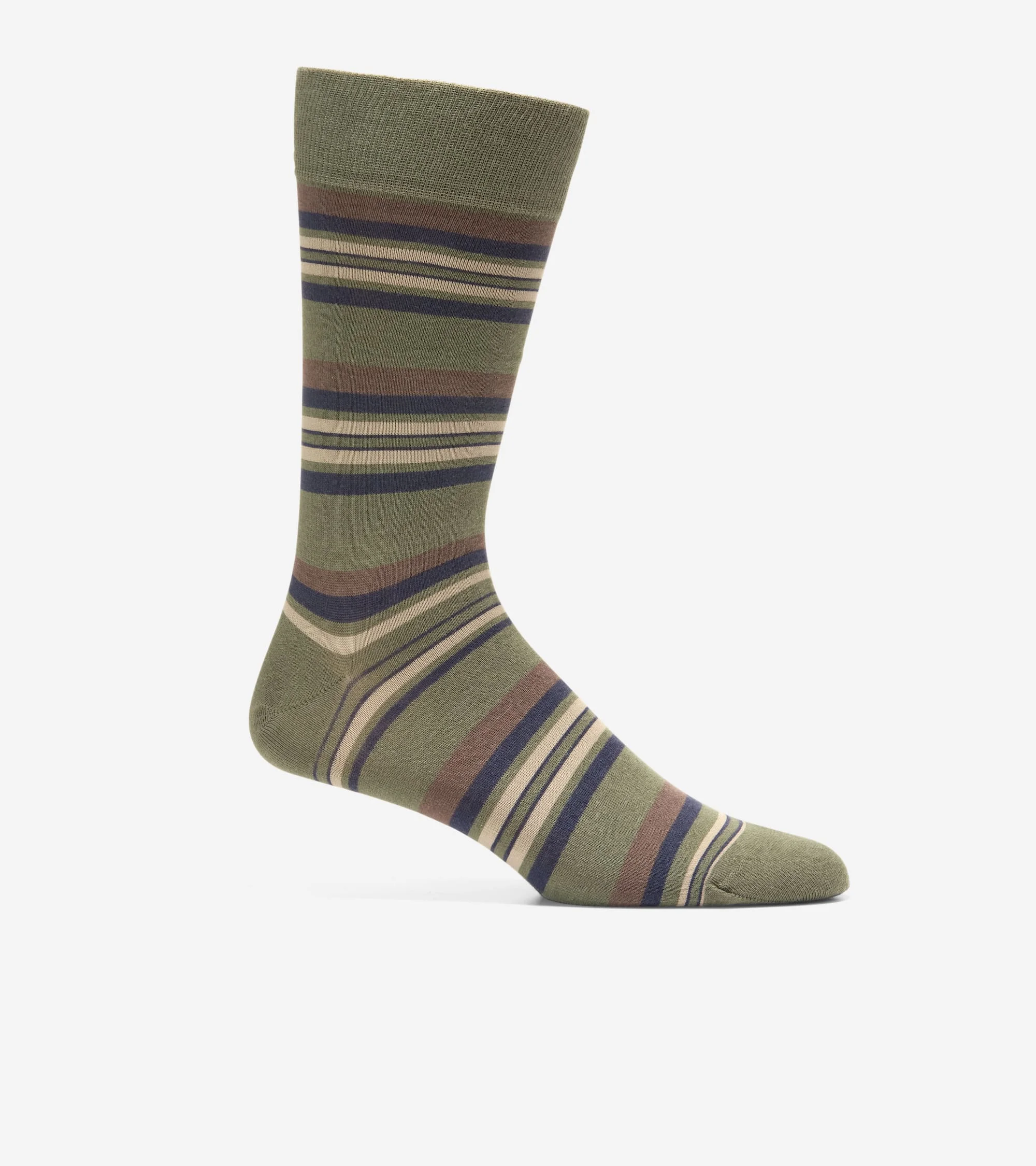 Men's Striped Dress Crew Socks - 1