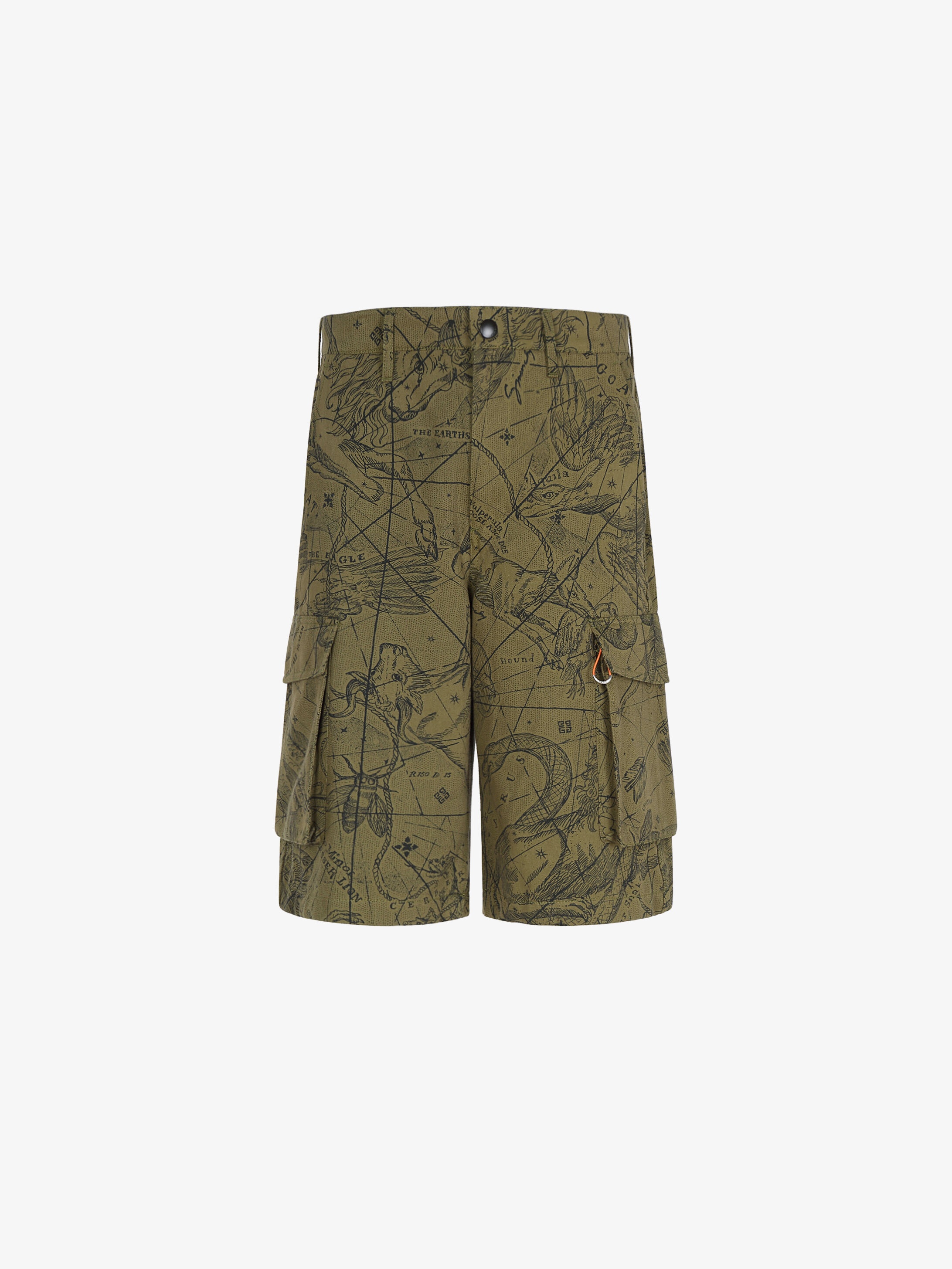 Astral printed multipockets cargo short pants - 1