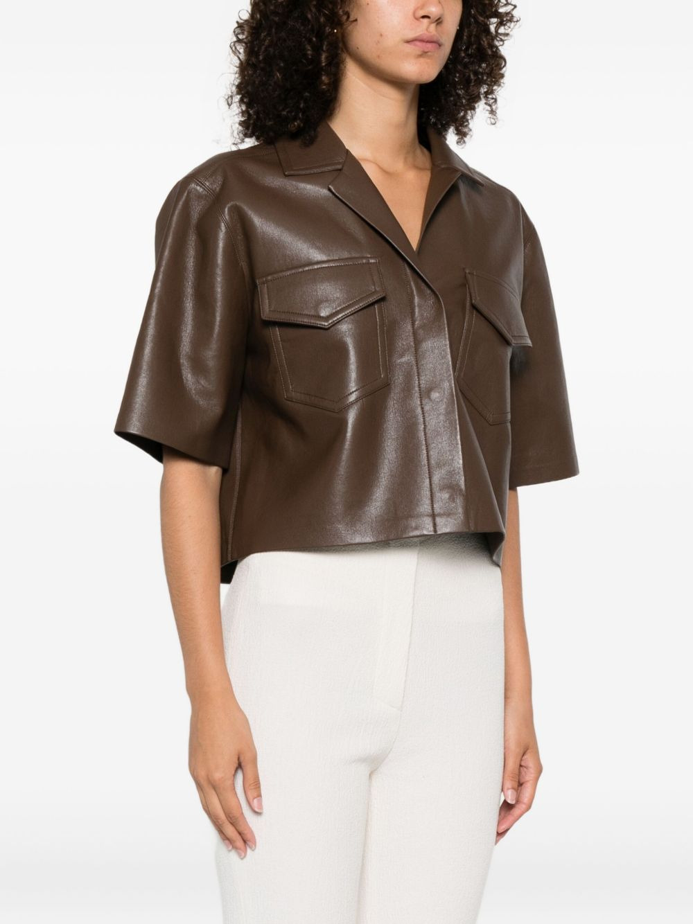 Maisie patch-pocket shirt - 3