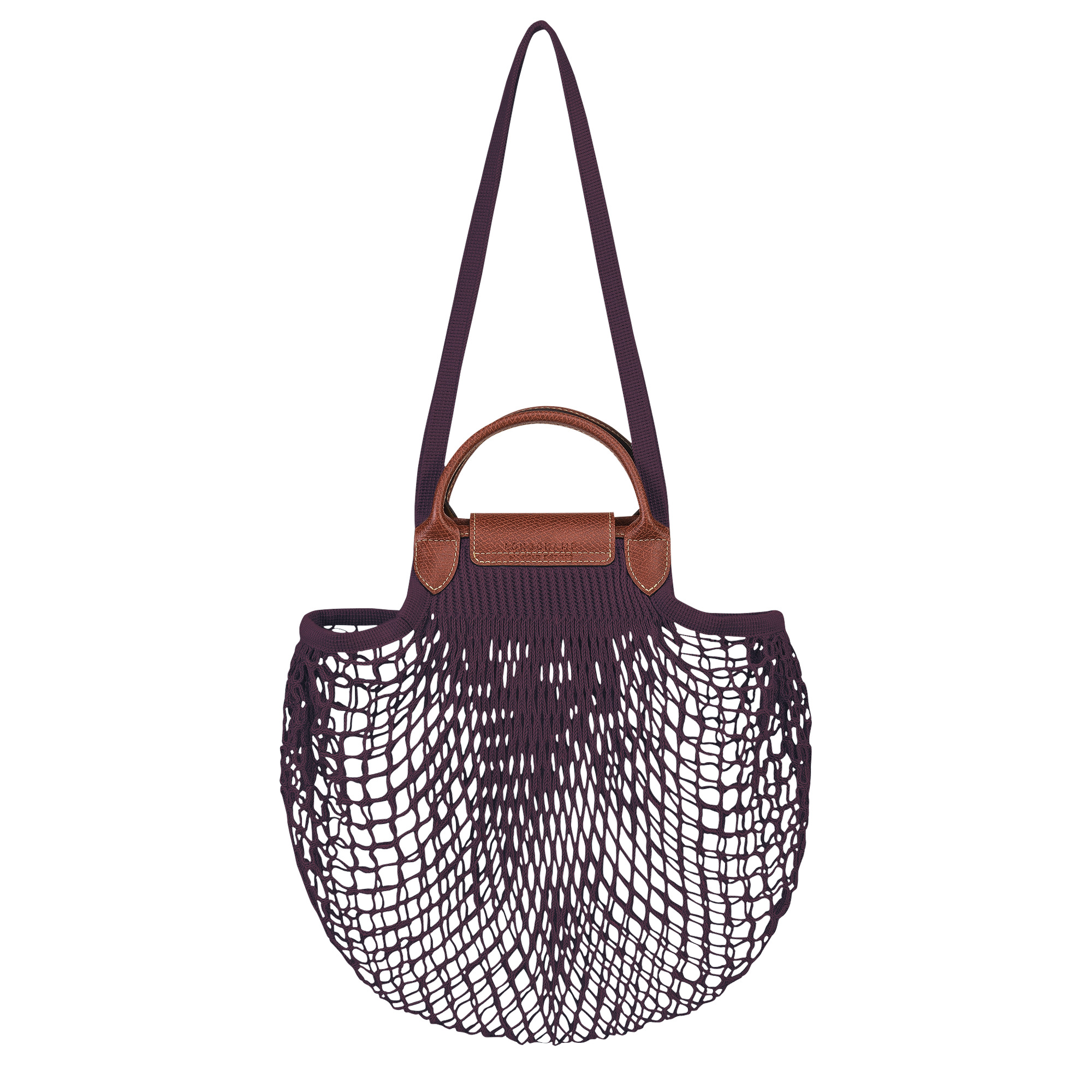 Le Pliage Filet L Mesh bag Eggplant - Canvas - 4
