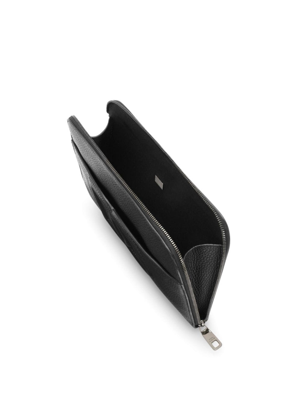 DG-embossed leather clutch bag - 4