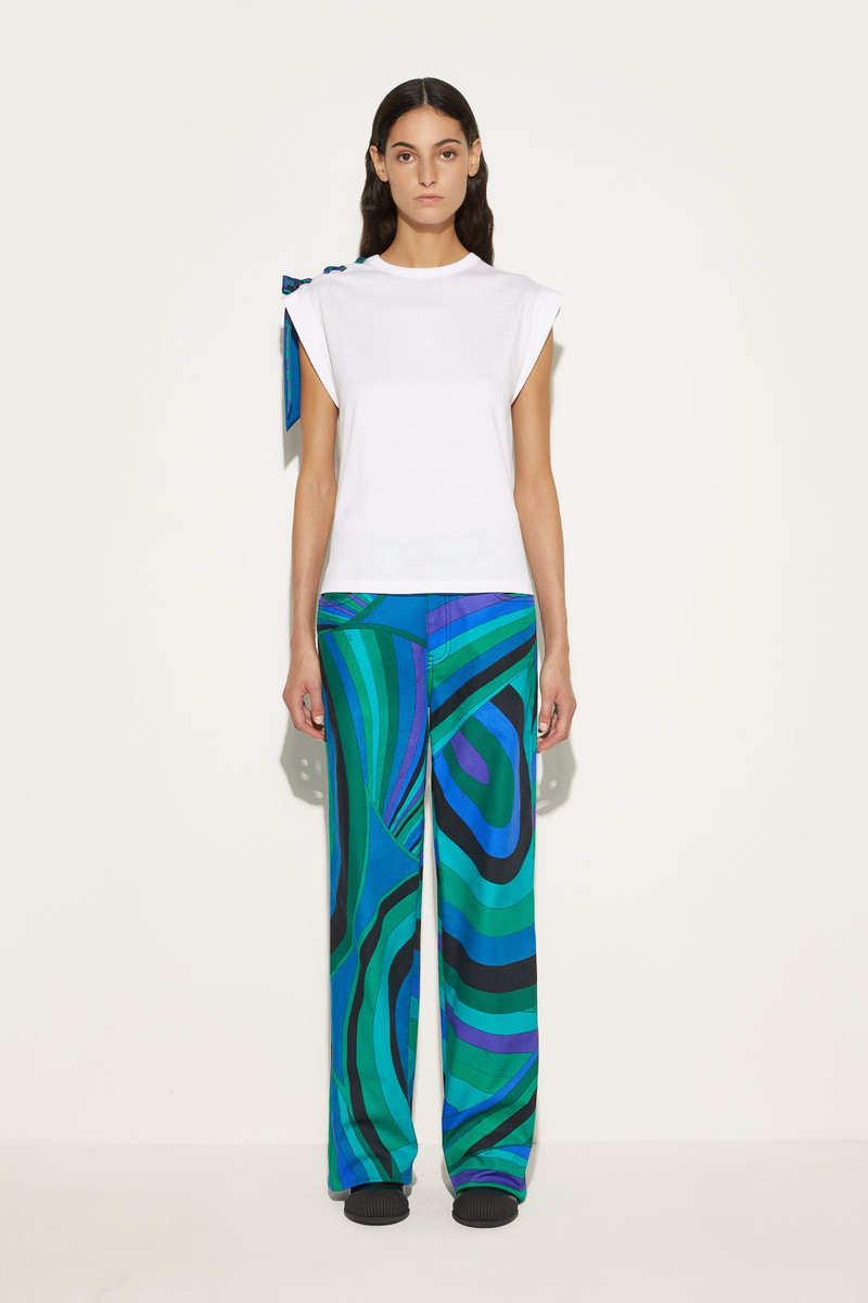 PUCCI SHORT SLEEVE T-SHIRT WITH PRINTED DRAWSTRING outlook