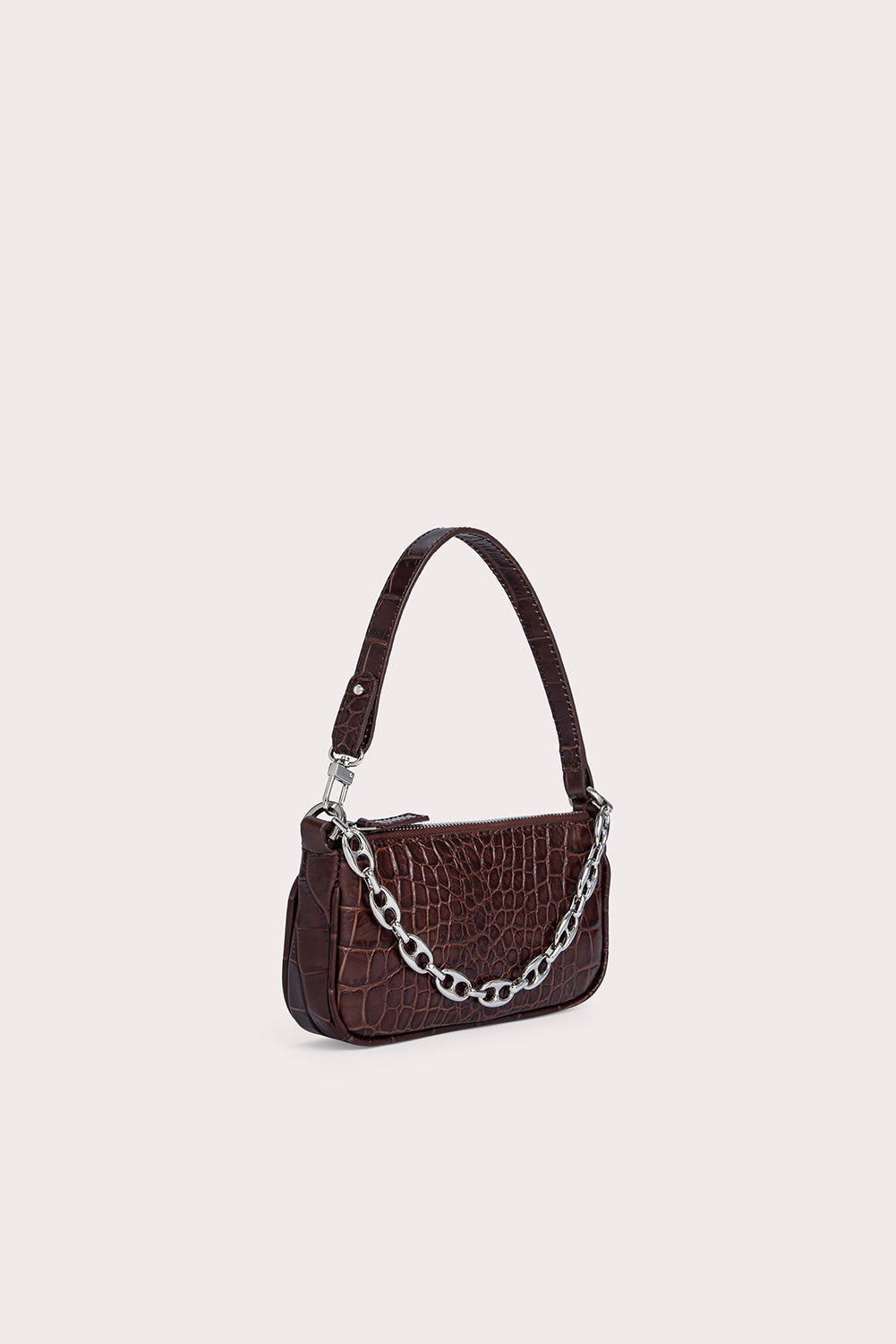 MINI RACHEL NUTELLA CROCO EMBOSSED LEATHER - 2