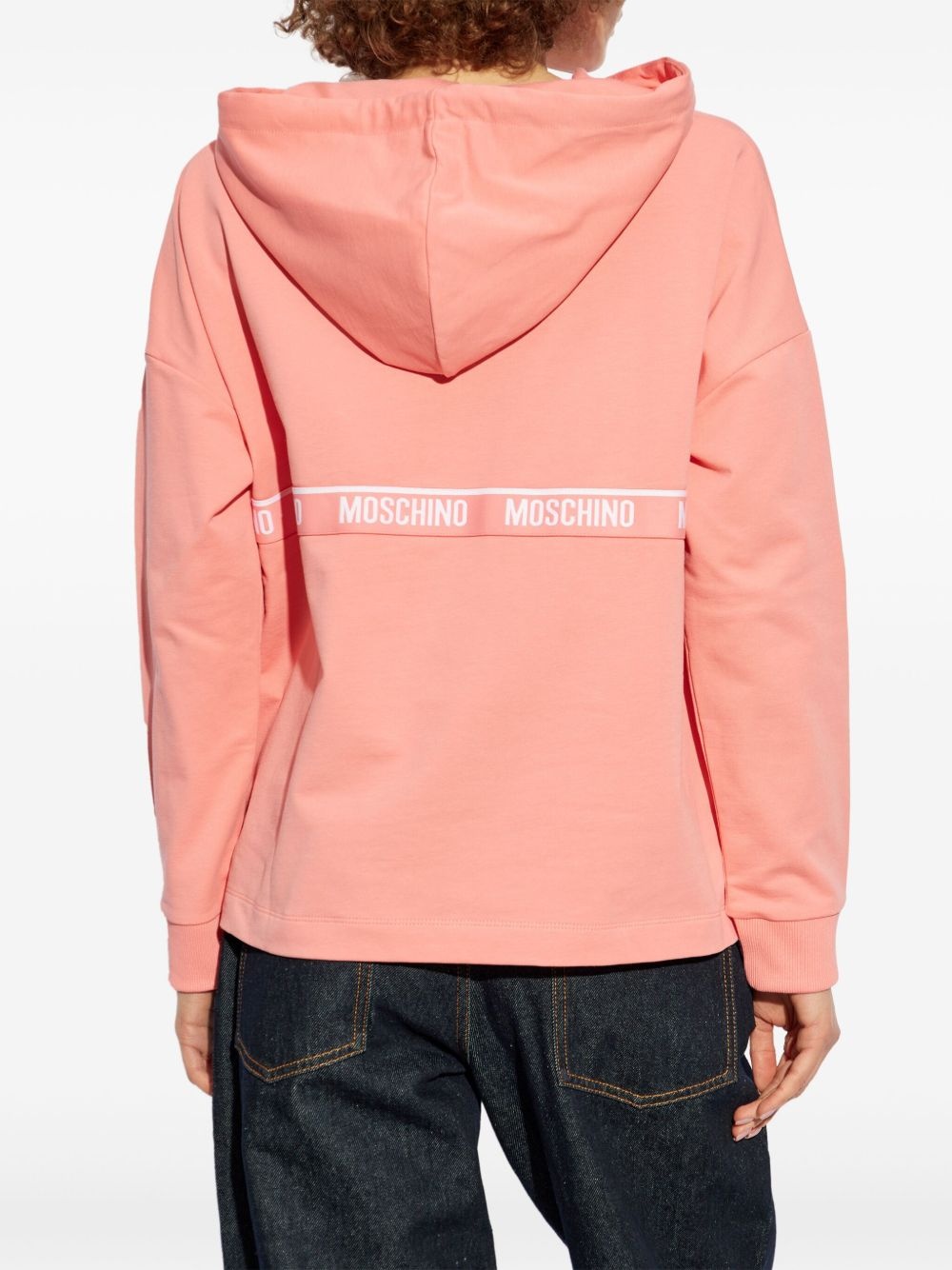 logo-embroidered hoodie - 4