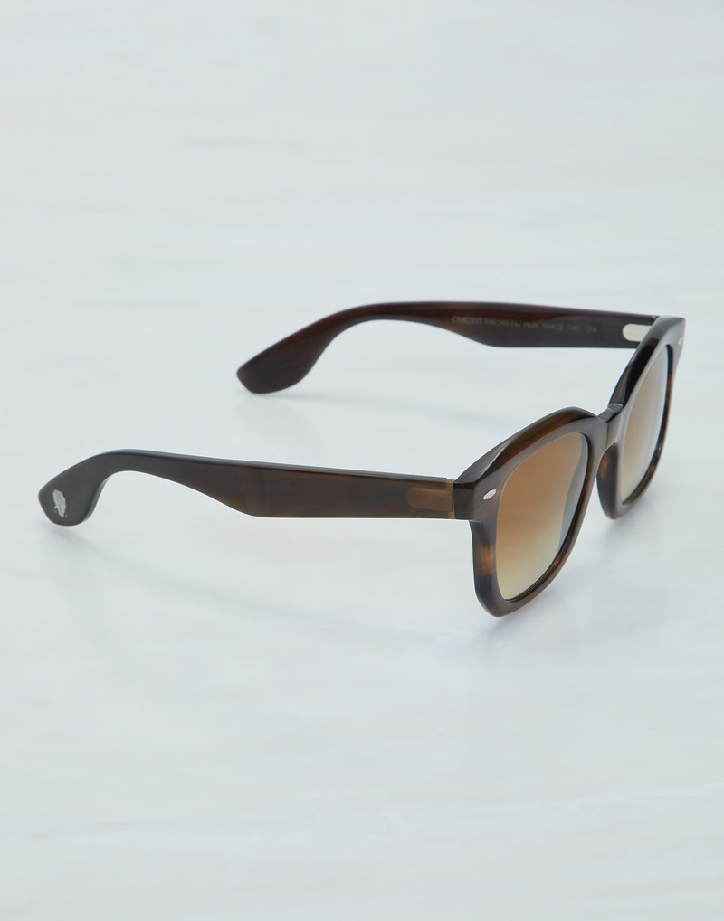 Brunello Cucinelli Filù horn sunglasses with gradient lenses outlook
