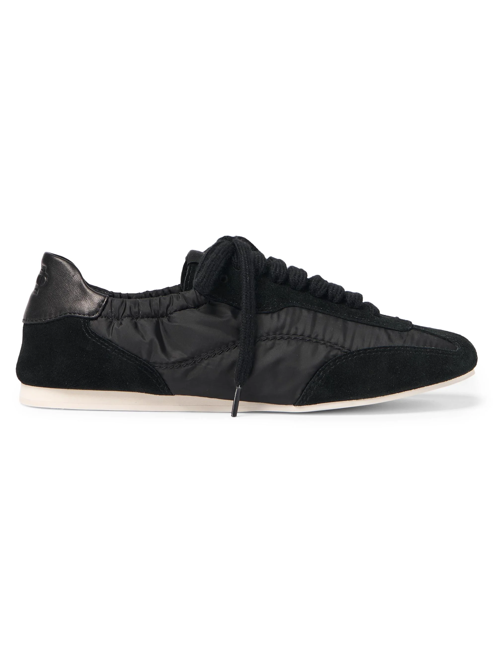 Women's Georgie Elasticized Low-Top Sneakers - Black - 1