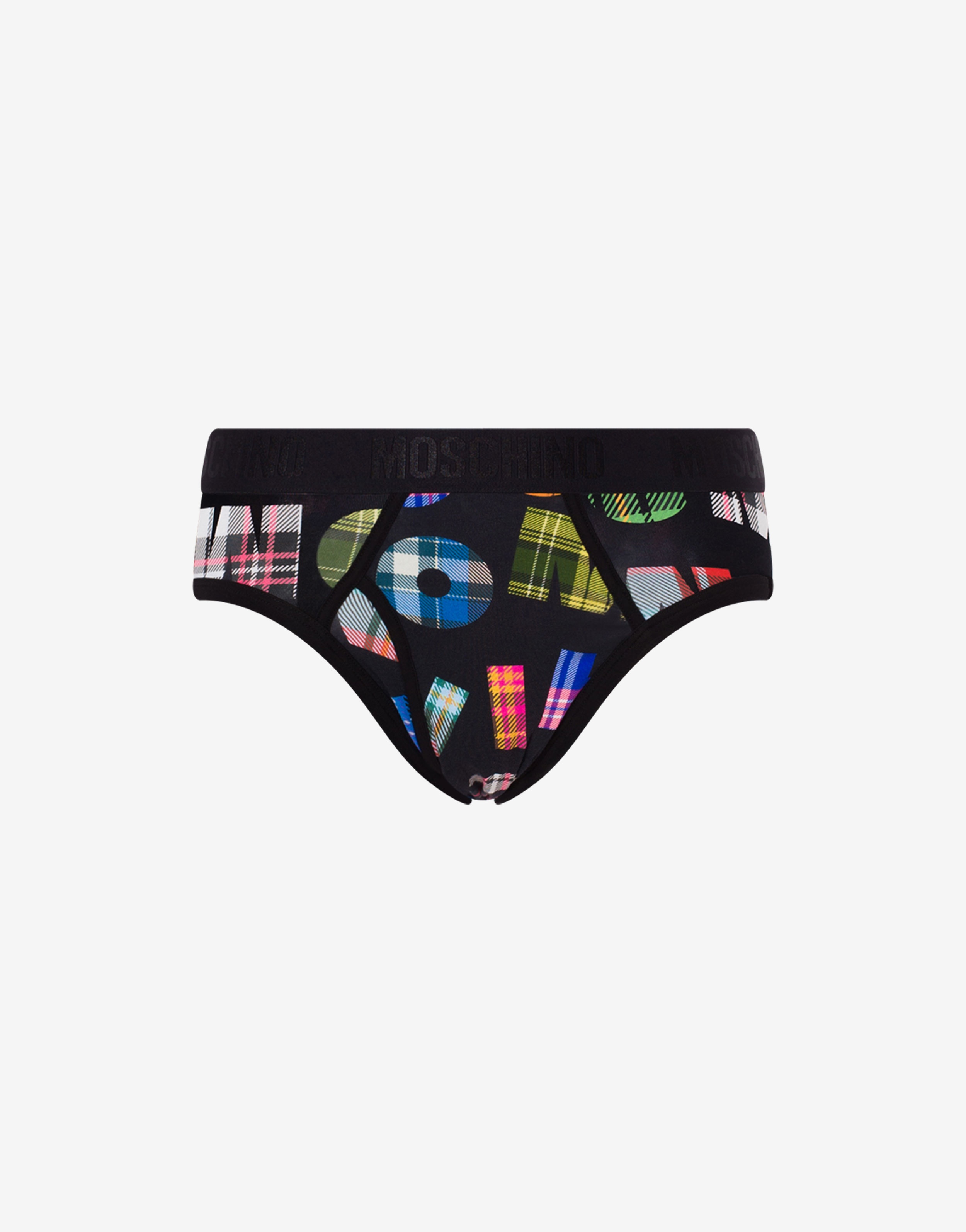 CHECK LETTERS STRETCH JERSEY BOXERS - 1