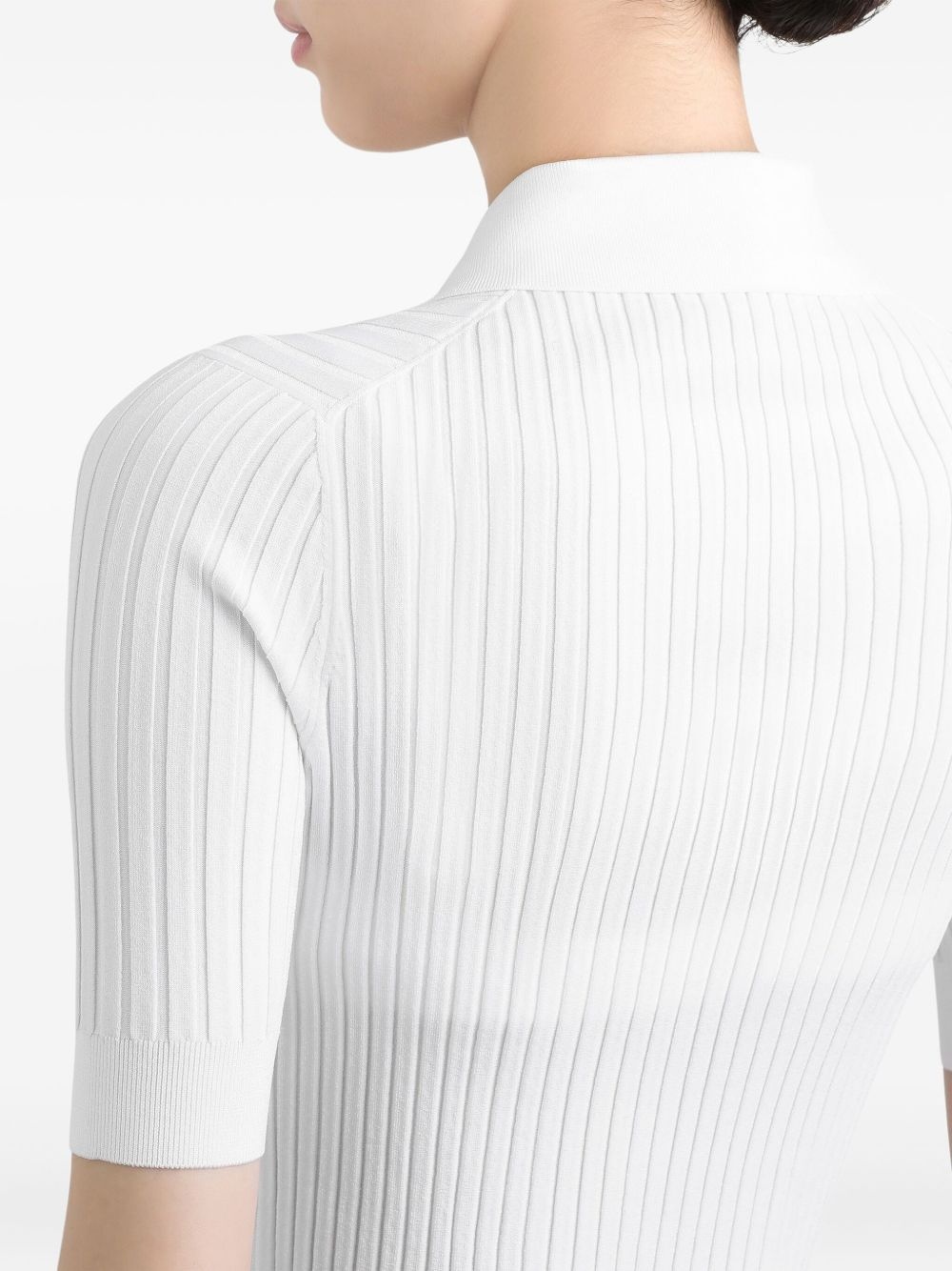 ribbed polo top - 5