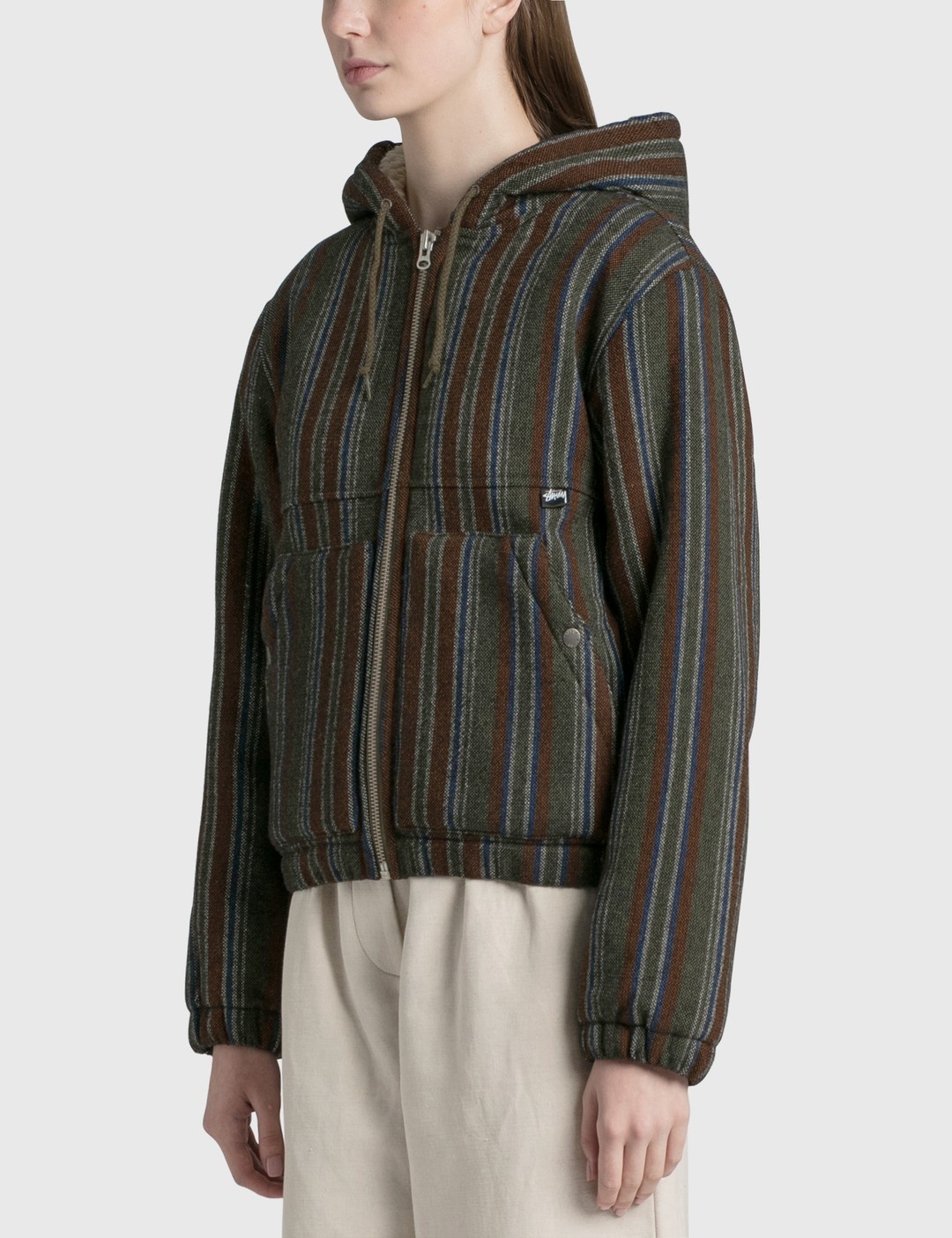 WOOL STRIPE WORK JACKET - 2