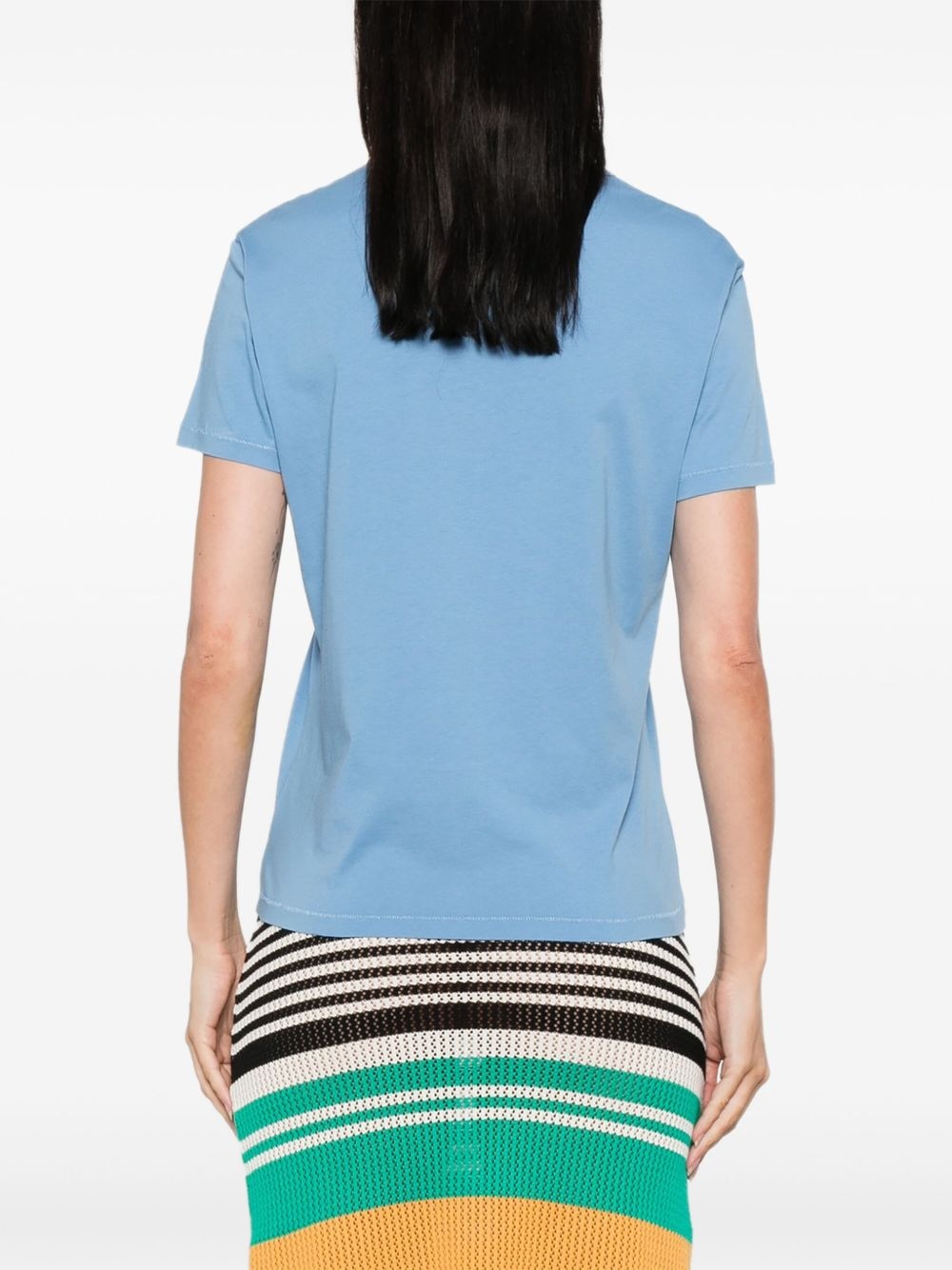 flower-print T-shirt - 4