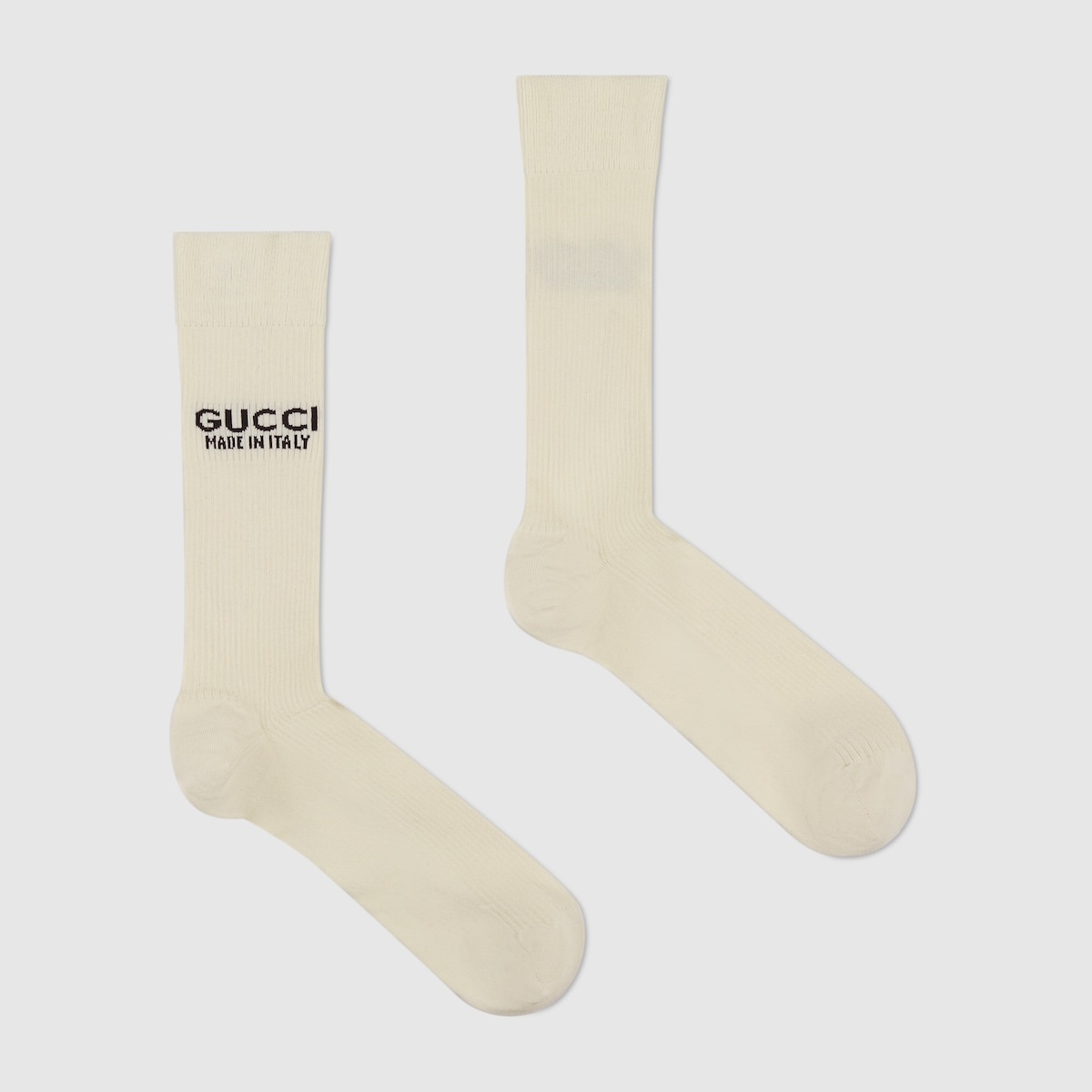 Knit cotton socks with jacquard detail - 2