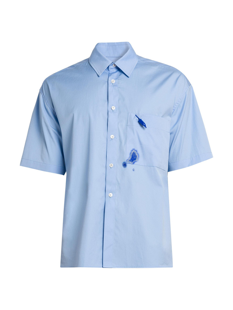 Men's Pen Office Shirt - Blue 1