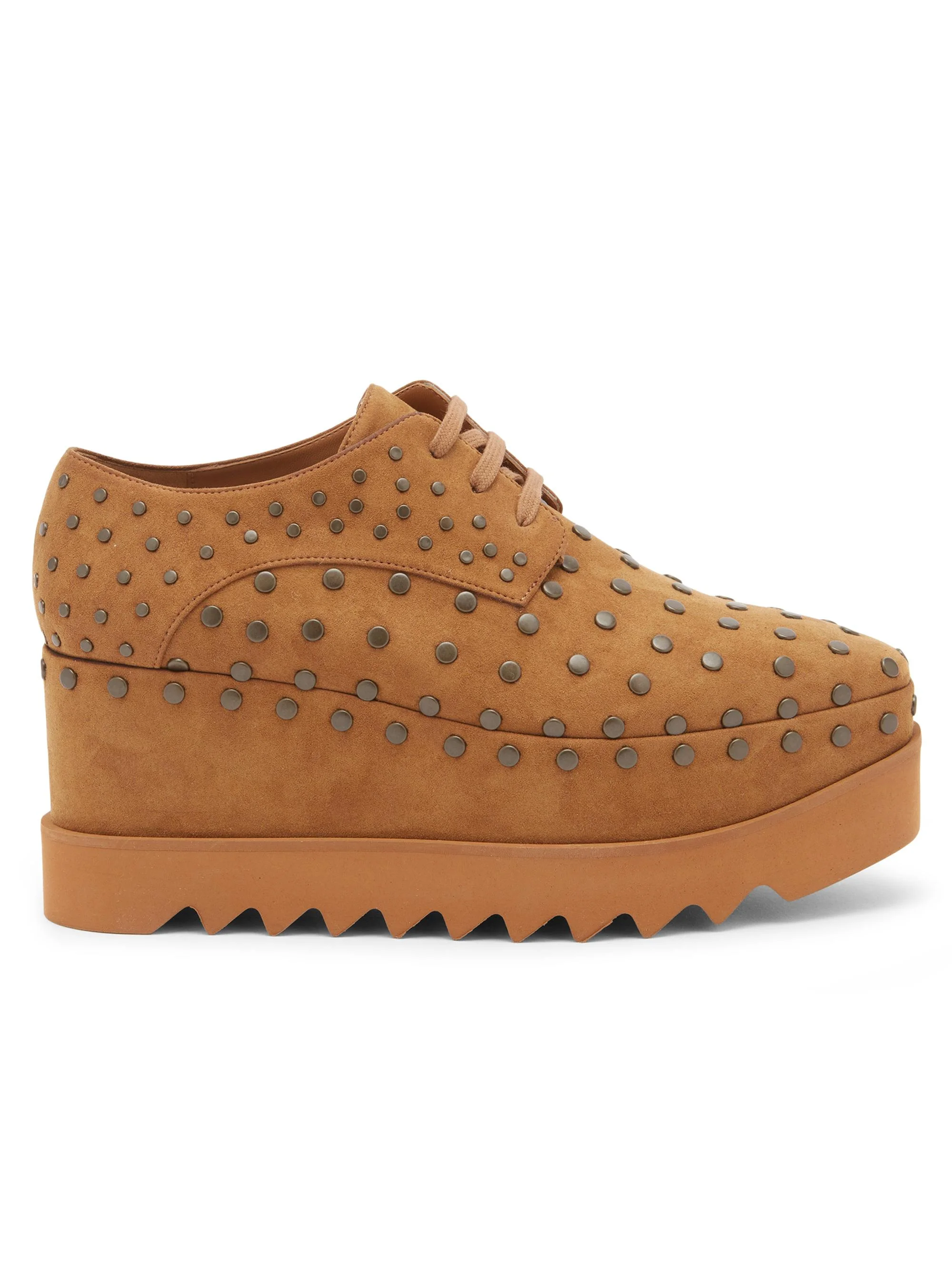Women's Elyse 75MM Studded Platform Derbys - Brandy - 1