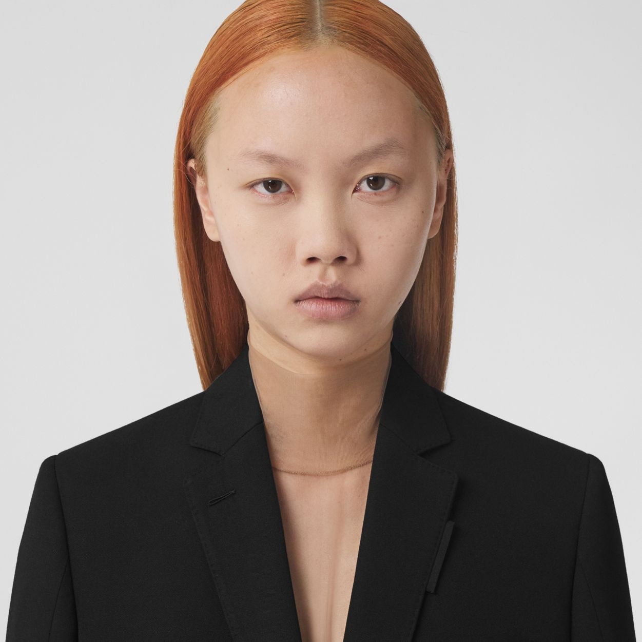 Exaggerated Panel Detail Wool Tailored Jacket - 6