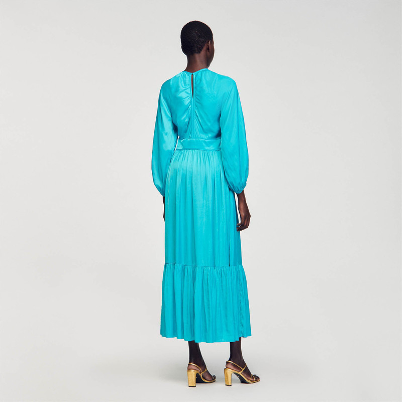 SATIN-EFFECT MAXI DRESS 6