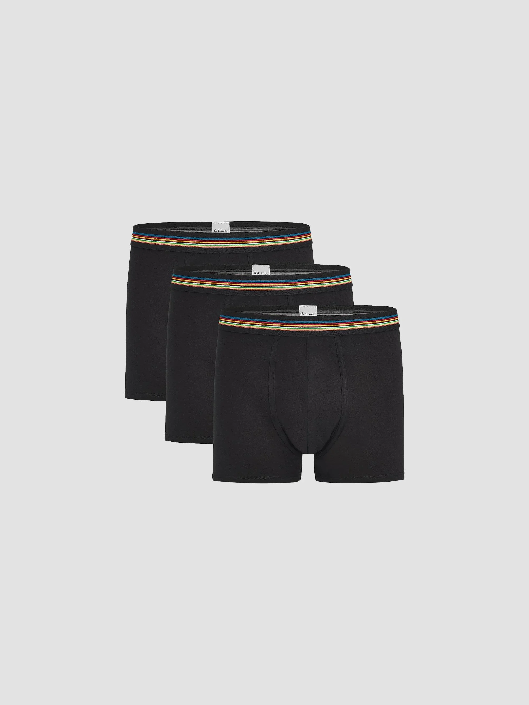 Men's 3-Pack Stretch-Cotton Trunk Set - Black - 1