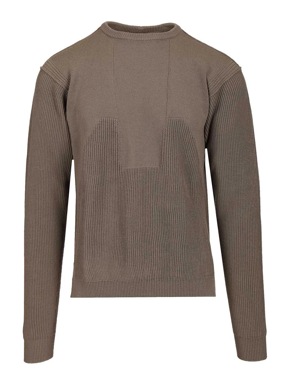 Rick Owens Men Crew Neck Wool Sweater - 1