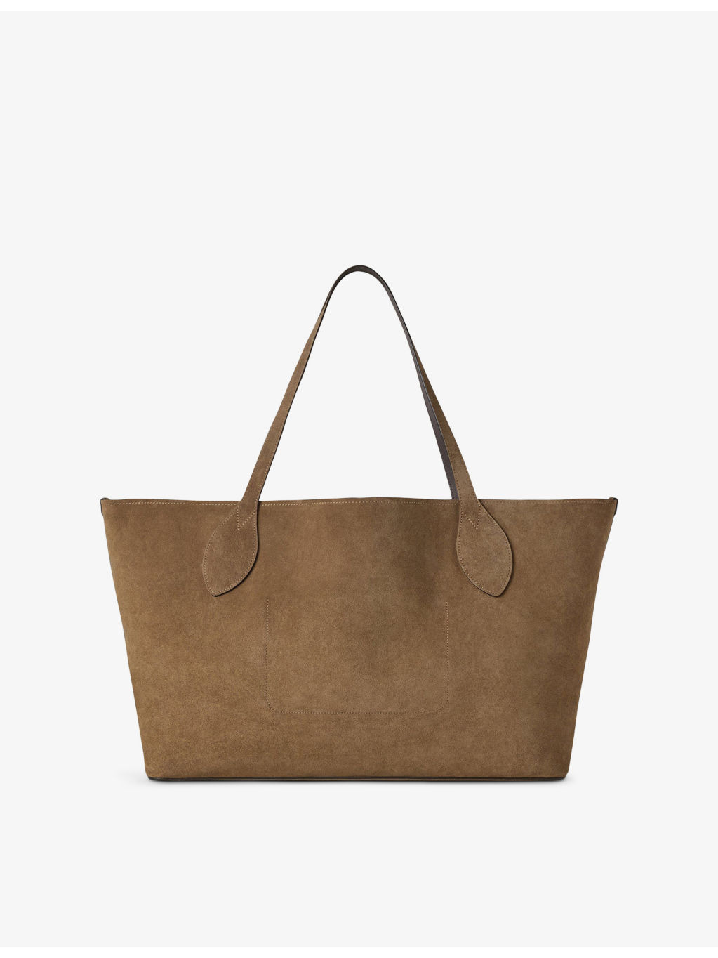 Oversized Tree Suede Tote Bag - 5
