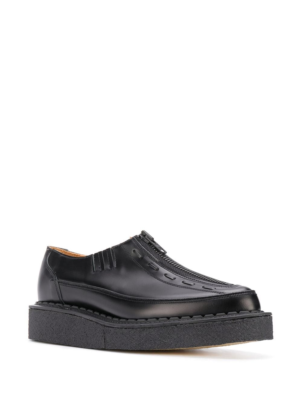 zipped chunky sole loafers - 2