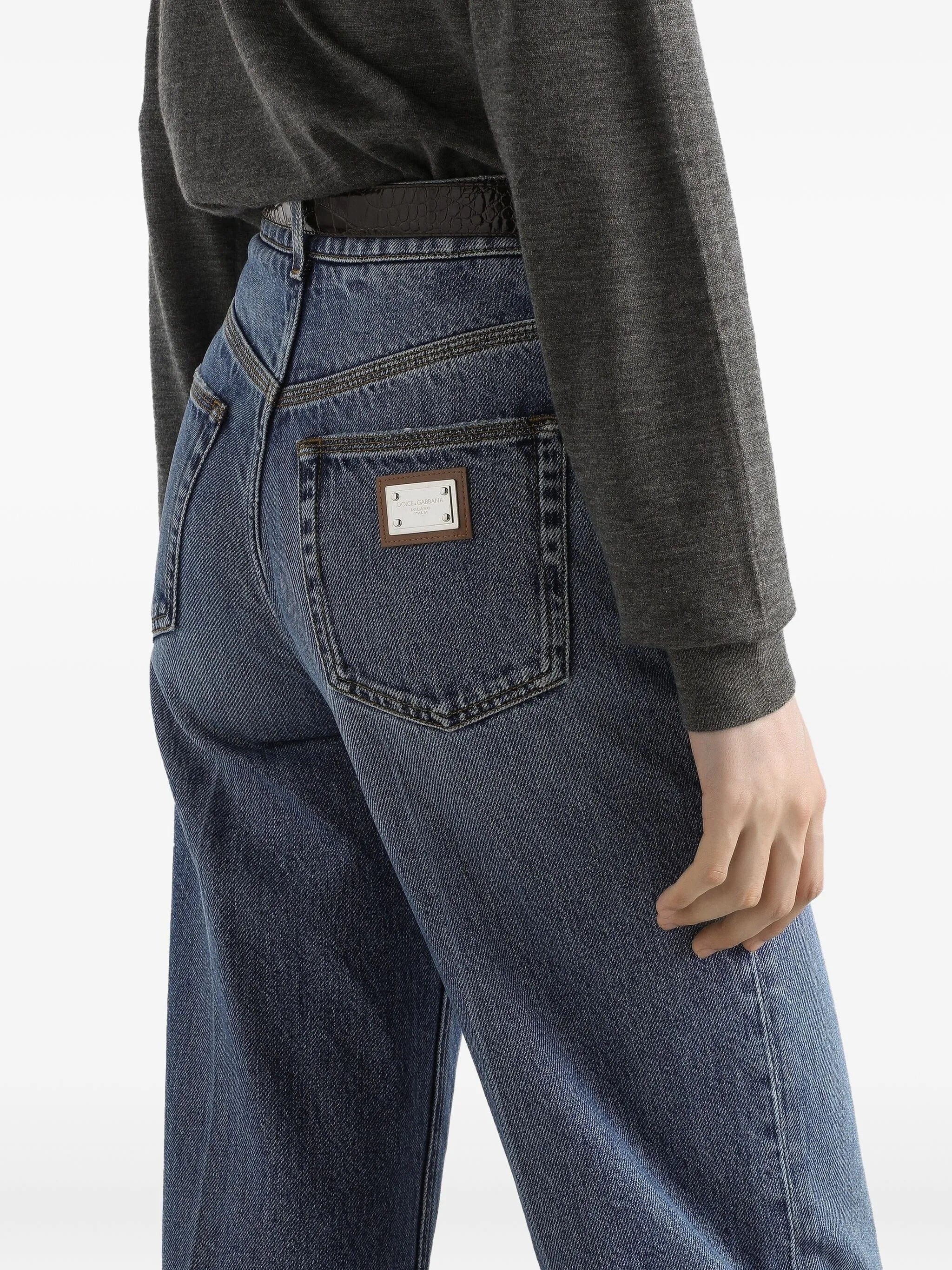 Dolce & Gabbana Logo-plaque Jeans - 3