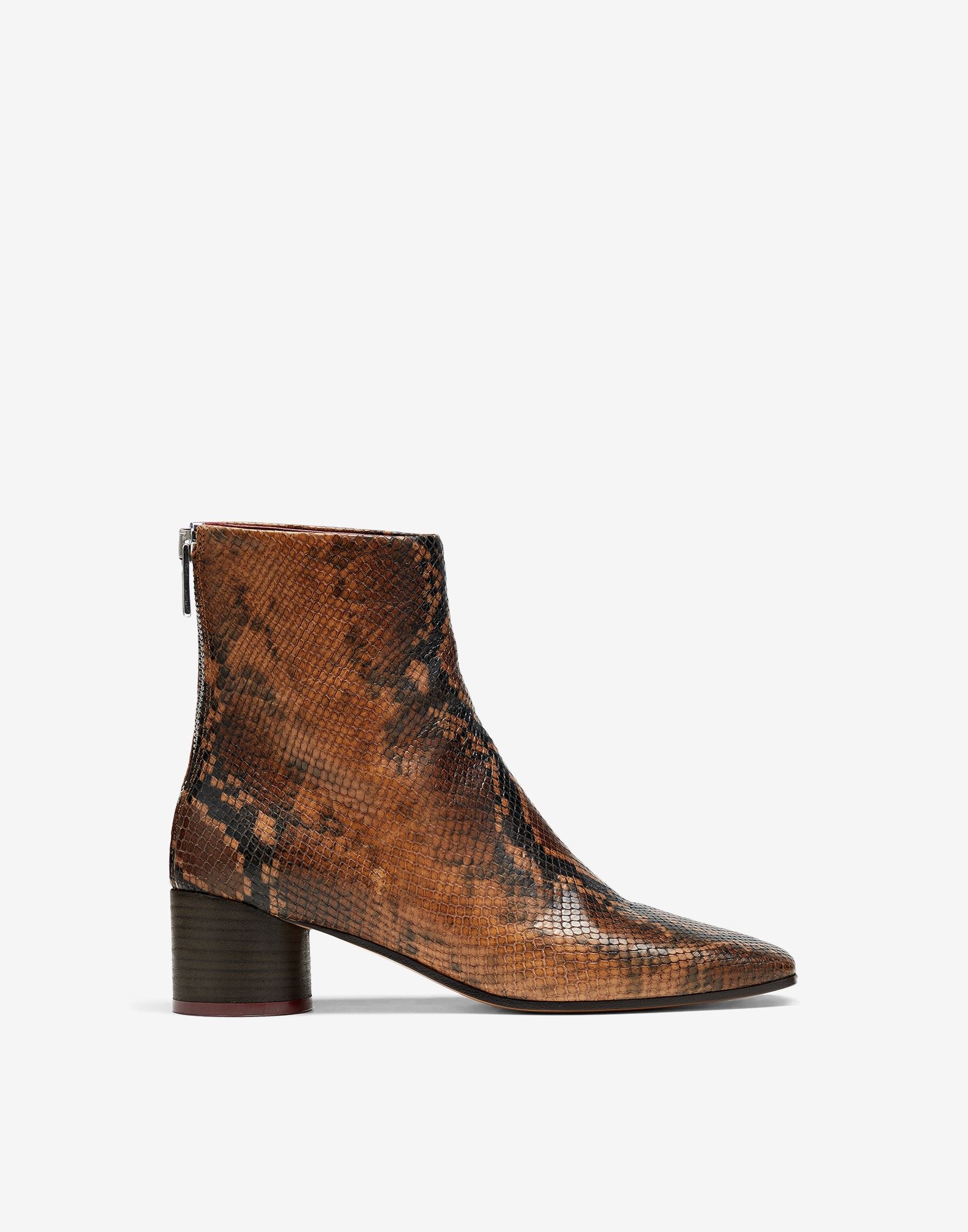 Square toe 6 heel ankle boots - 1