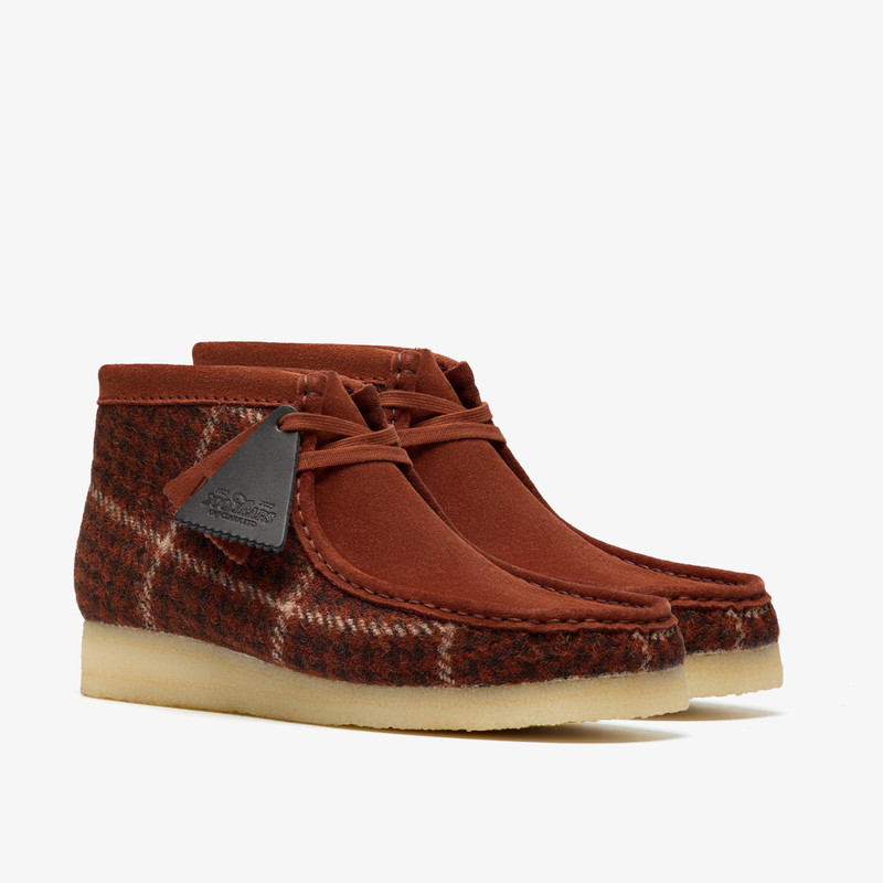Wallabee Boot Rust Tweed Combination 5