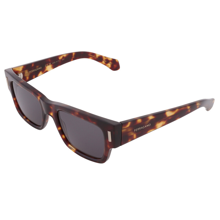 Ferragamo Grey Rectangular Men's Sunglasses SF2011S 242 53 - 3