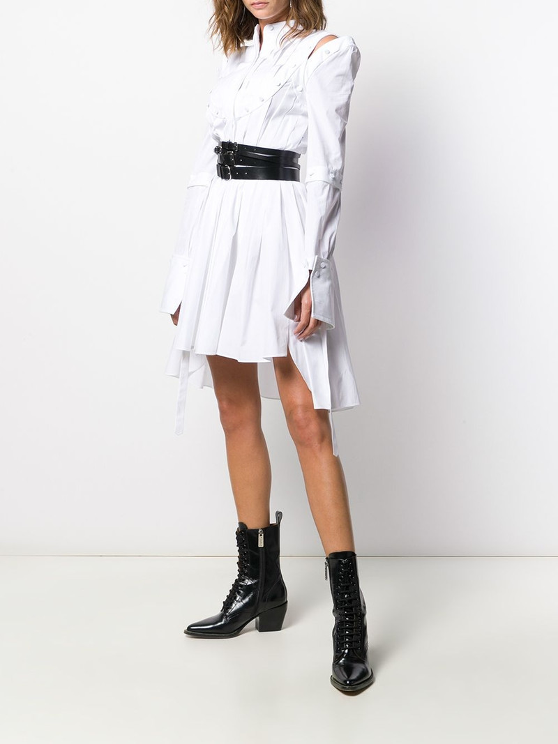 Alexander McQueen pleated shirt dress outlook