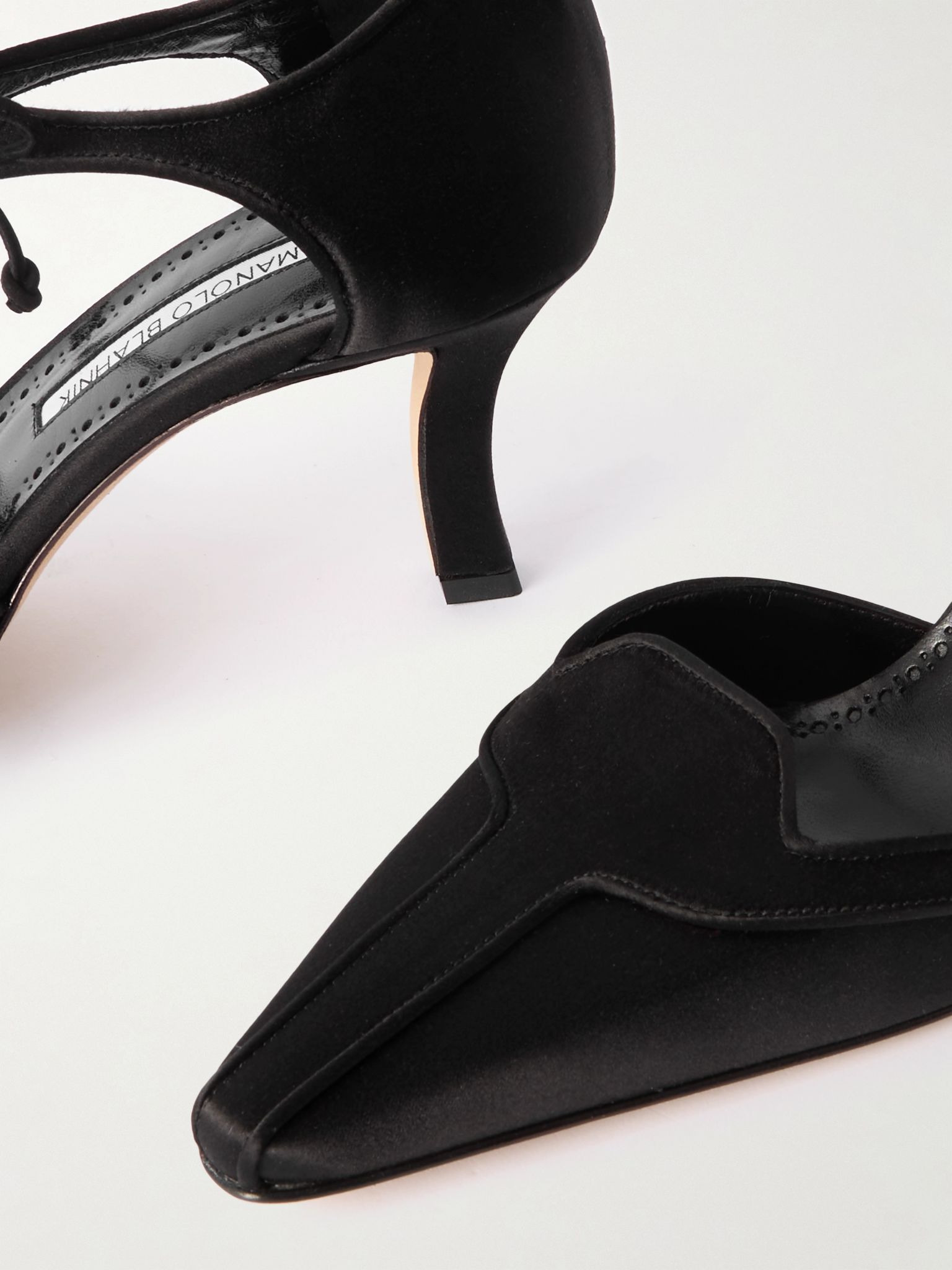 Orata 70 satin pumps Black - 4