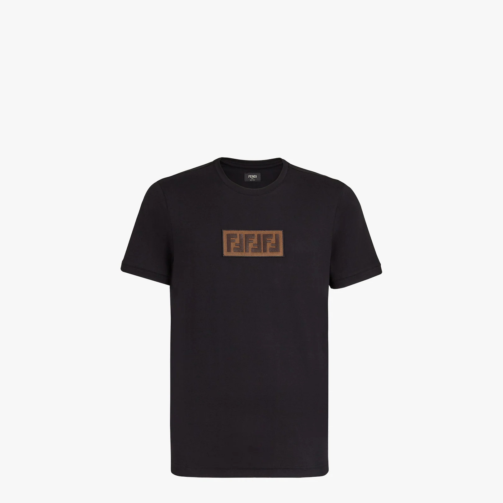 Black cotton T-shirt - 1