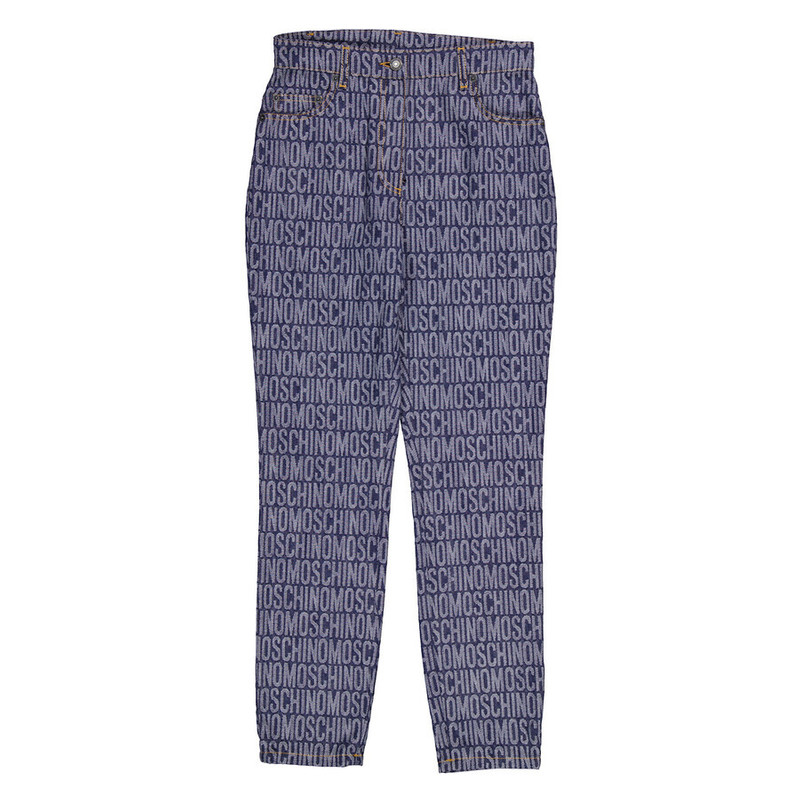 Moschino Monogram Print Jeans - 1