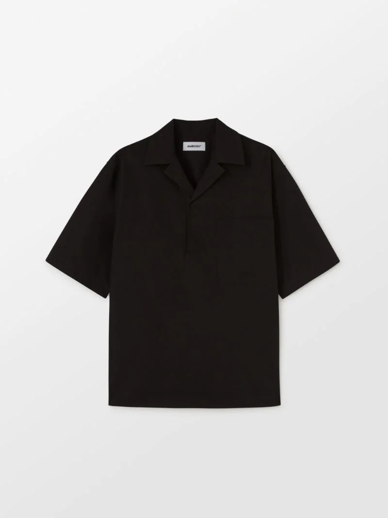 logo-embroidered short-sleeve shirt - 1