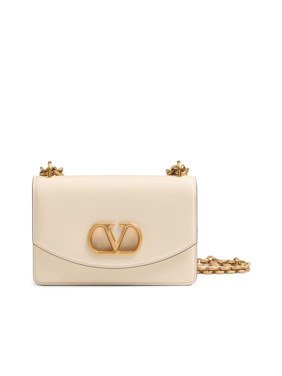 Small Vain Leather Shoulder Bag - 1