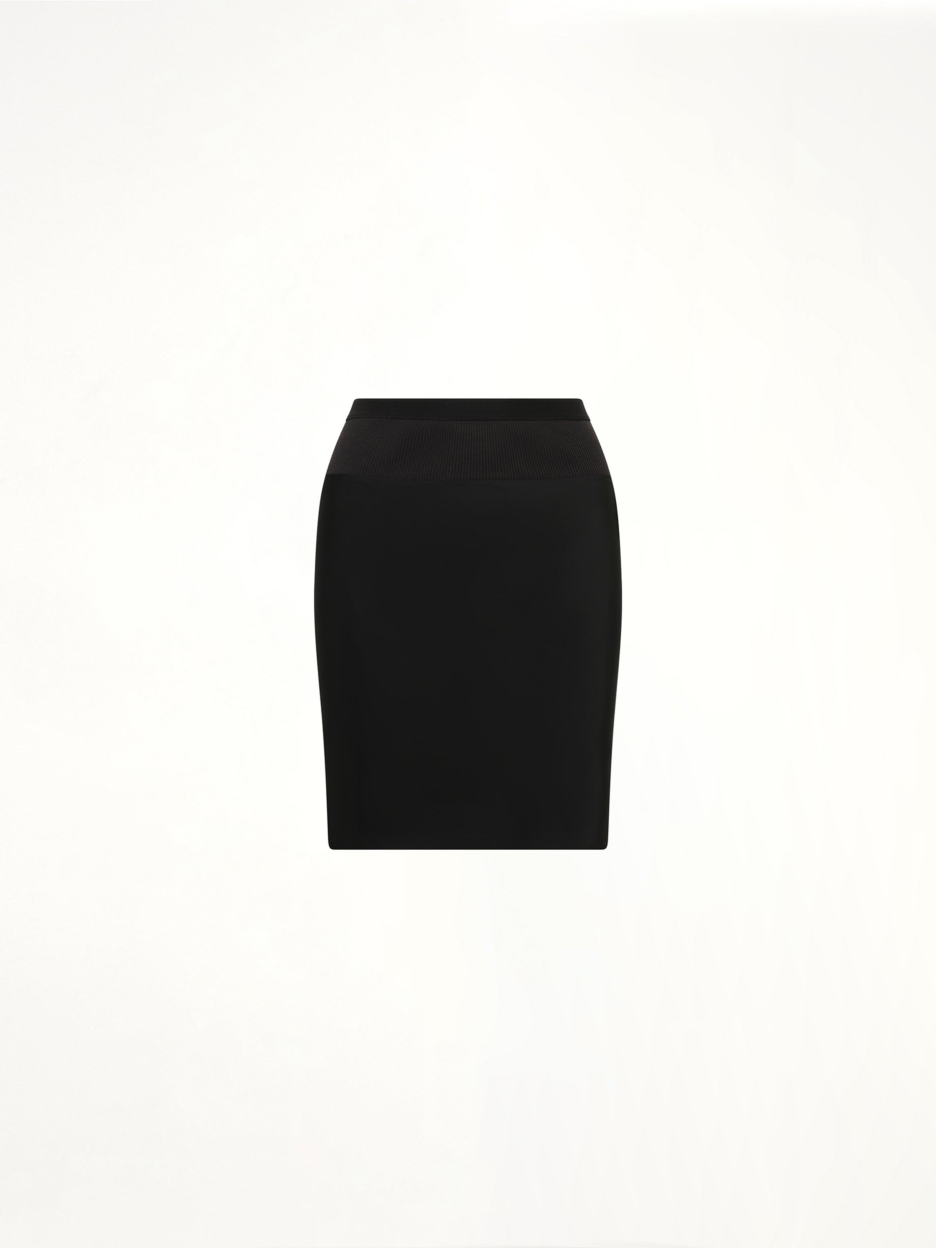 Short Bias Skirt in Black - 2