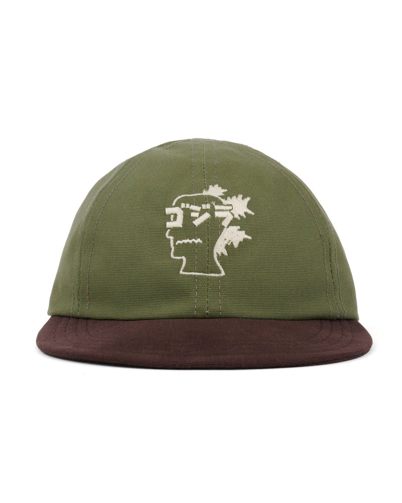 Brain Dead x Godzilla 6 Panel Engineer Hat - Olive 1