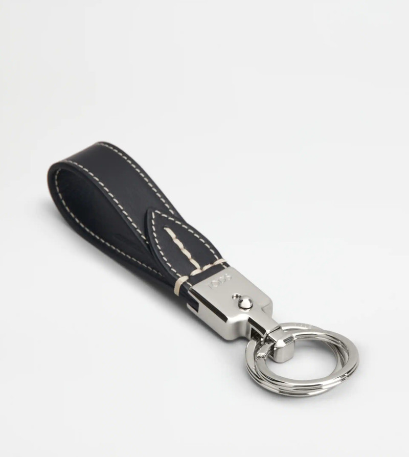 Tod's LEATHER KEY HOLDER - BLACK outlook