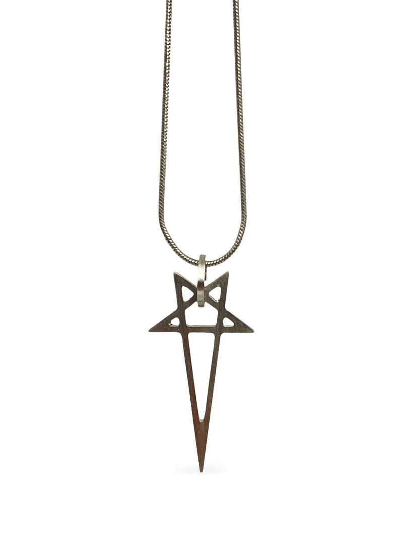 Rick Owens pentagram-pendant necklace outlook